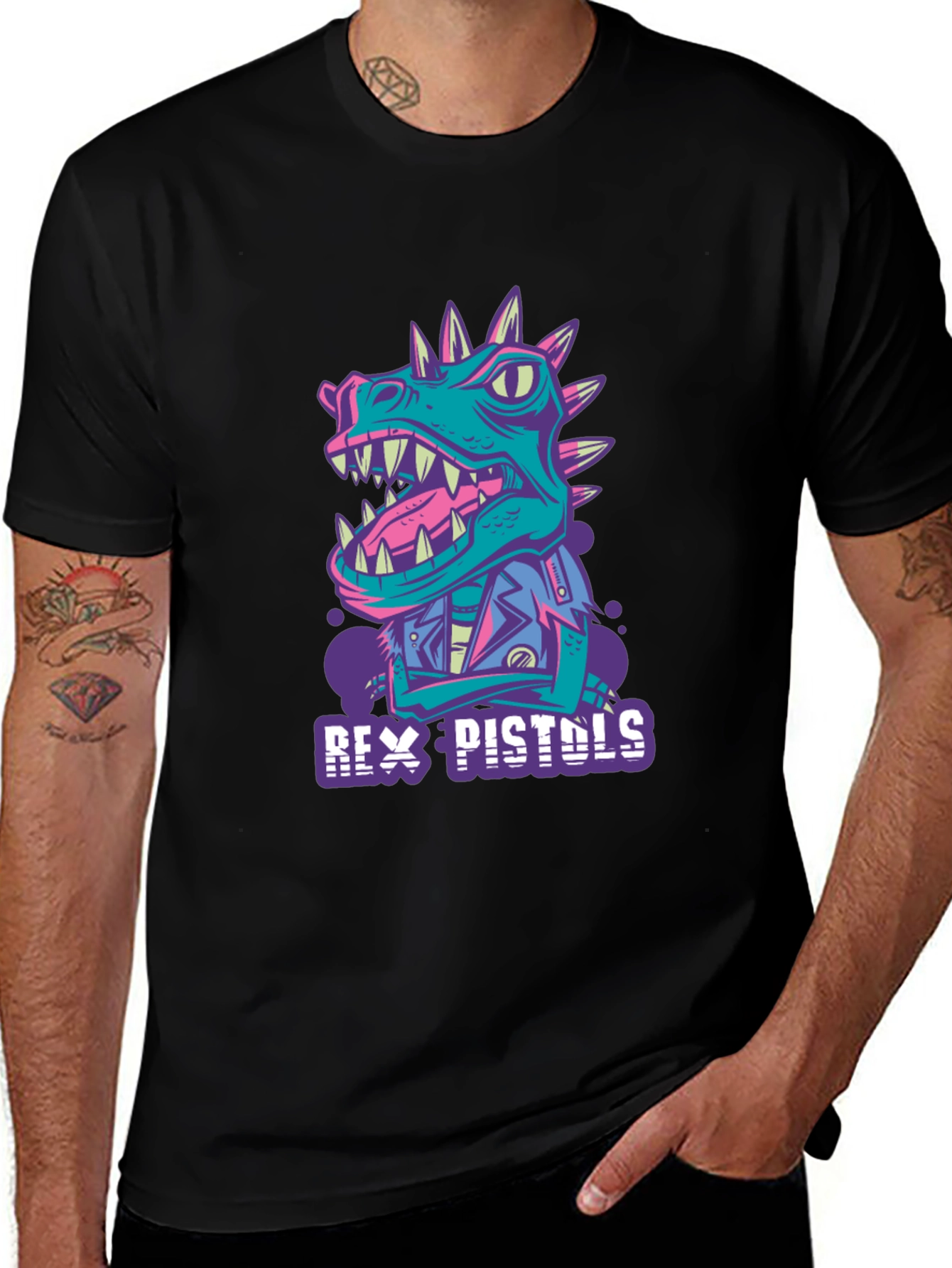 Rex Pistols Dinosaur Punk T-Shirt