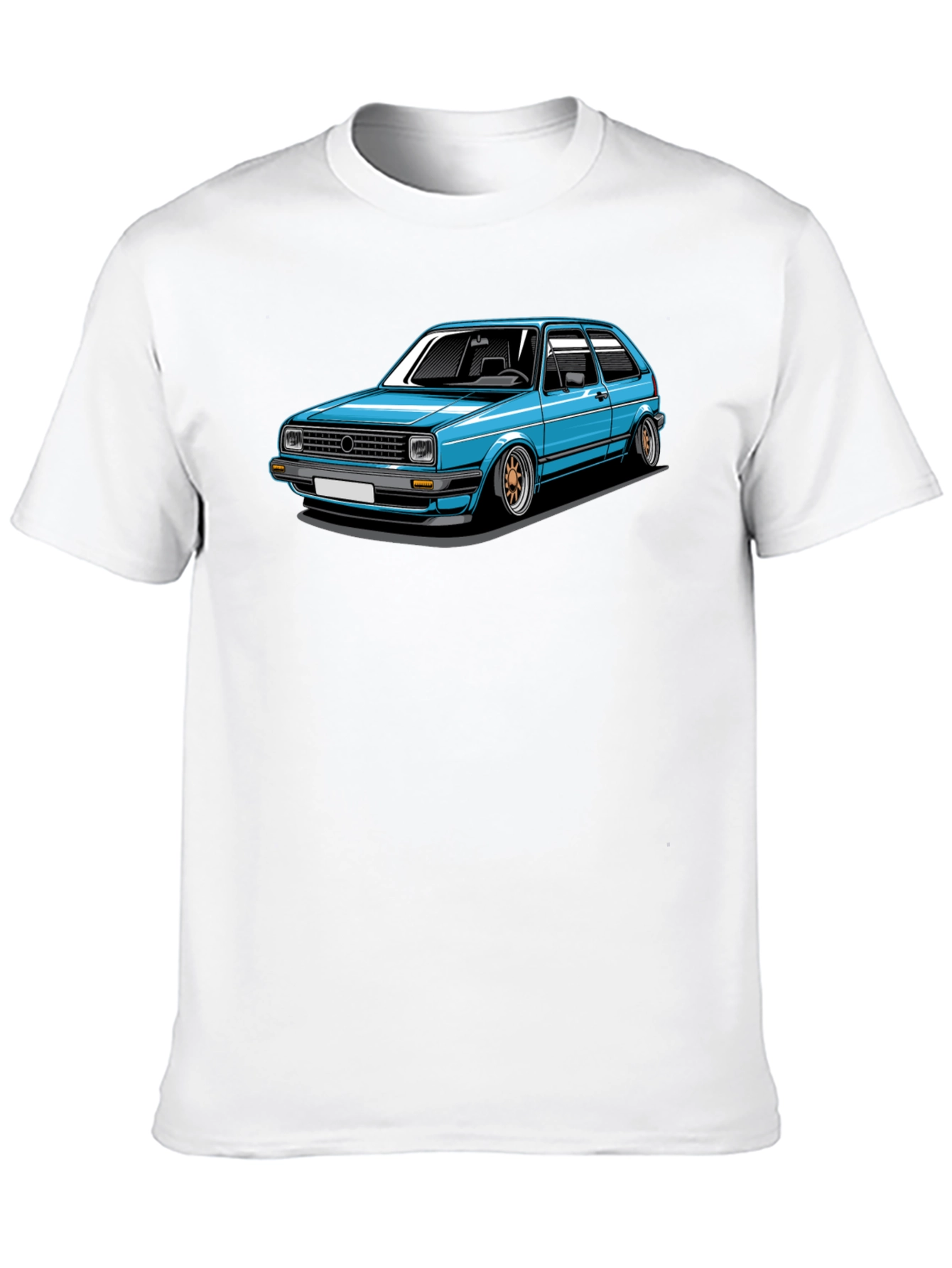 Classic Car Graphic Tee - Black Cotton