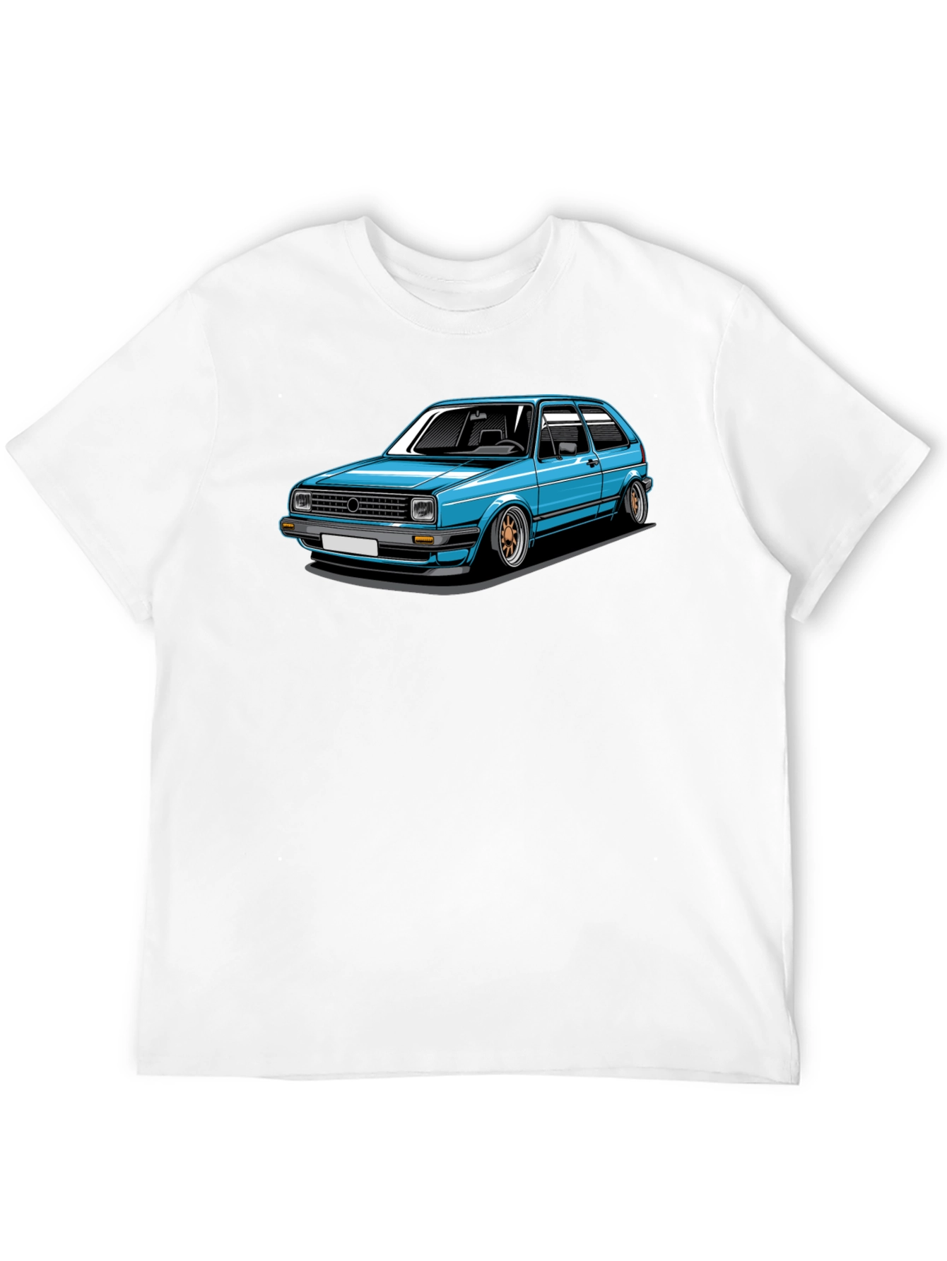 Classic Car Graphic Tee - Black Cotton