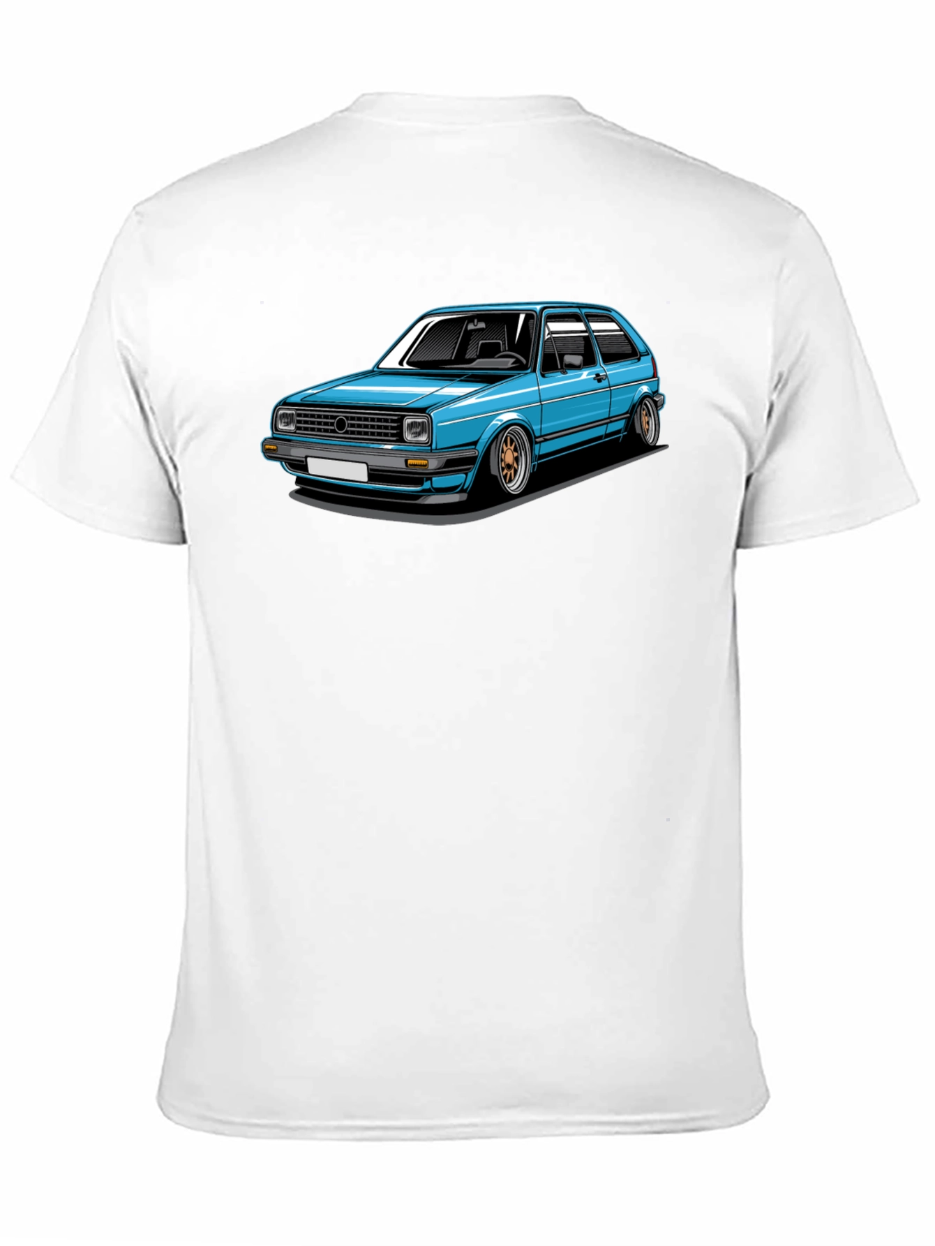 Classic Car Graphic Tee - Black Cotton