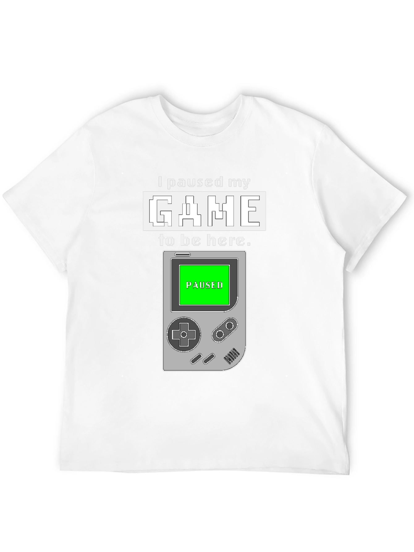 Paused Game T-Shirt: Gamers Statement Tee