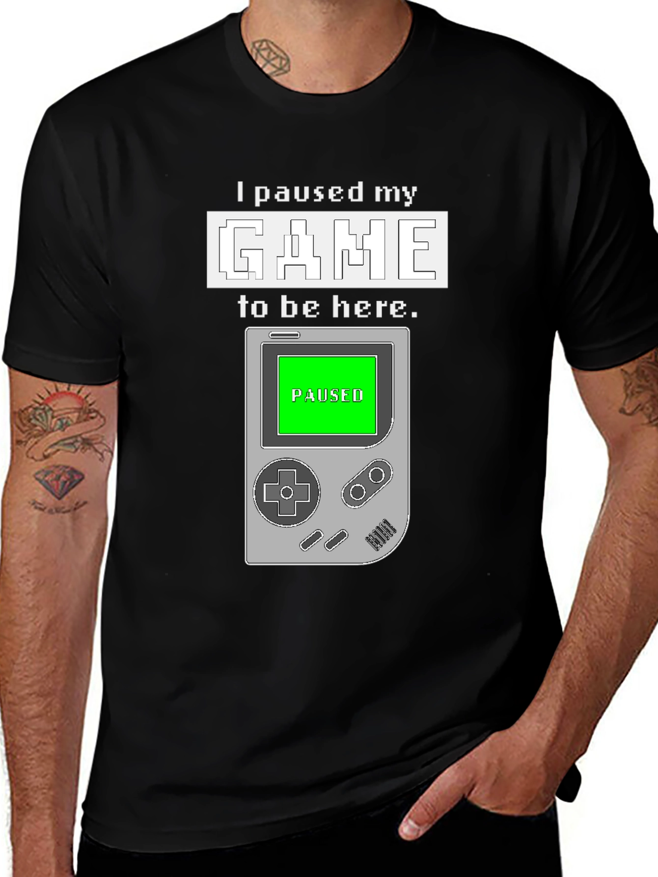 Paused Game T-Shirt: Gamers Statement Tee