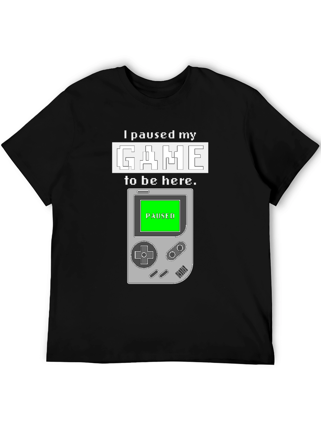 Paused Game T-Shirt: Gamers Statement Tee