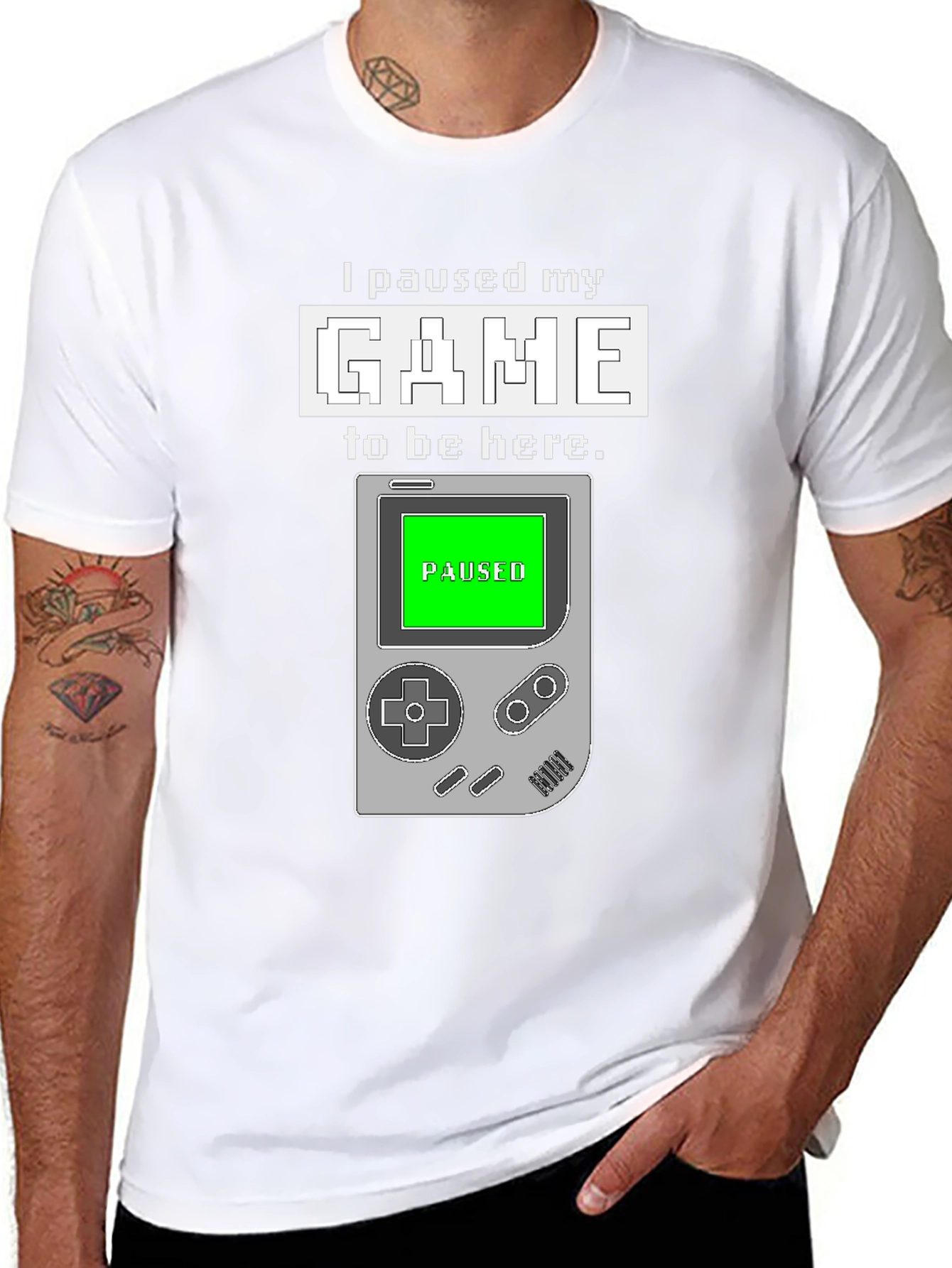 Paused Game T-Shirt: Gamers Statement Tee