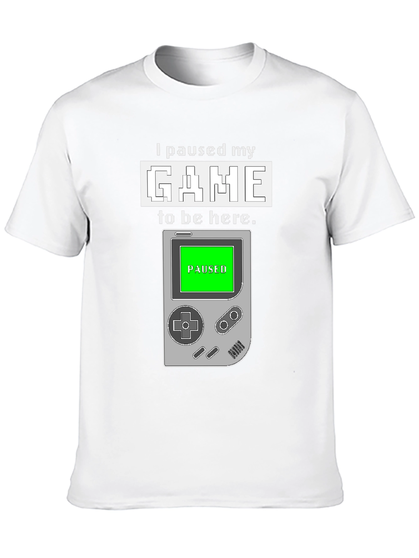 Paused Game T-Shirt: Gamers Statement Tee