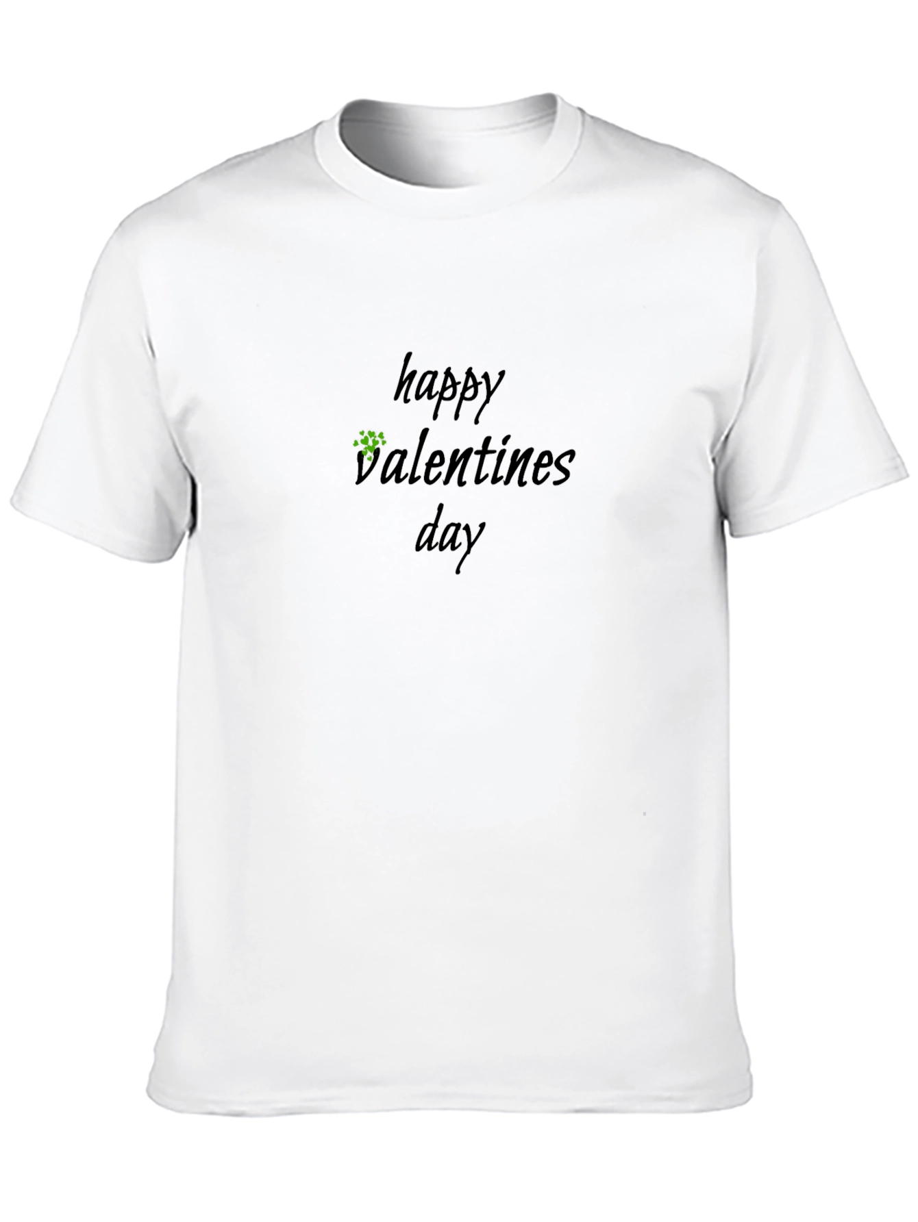 Happy Valentines Day Black T-Shirt