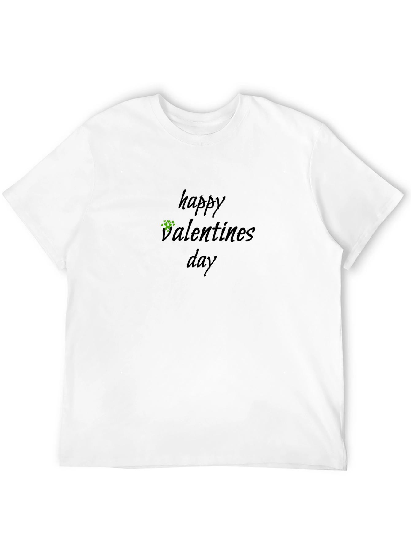 Happy Valentines Day Black T-Shirt