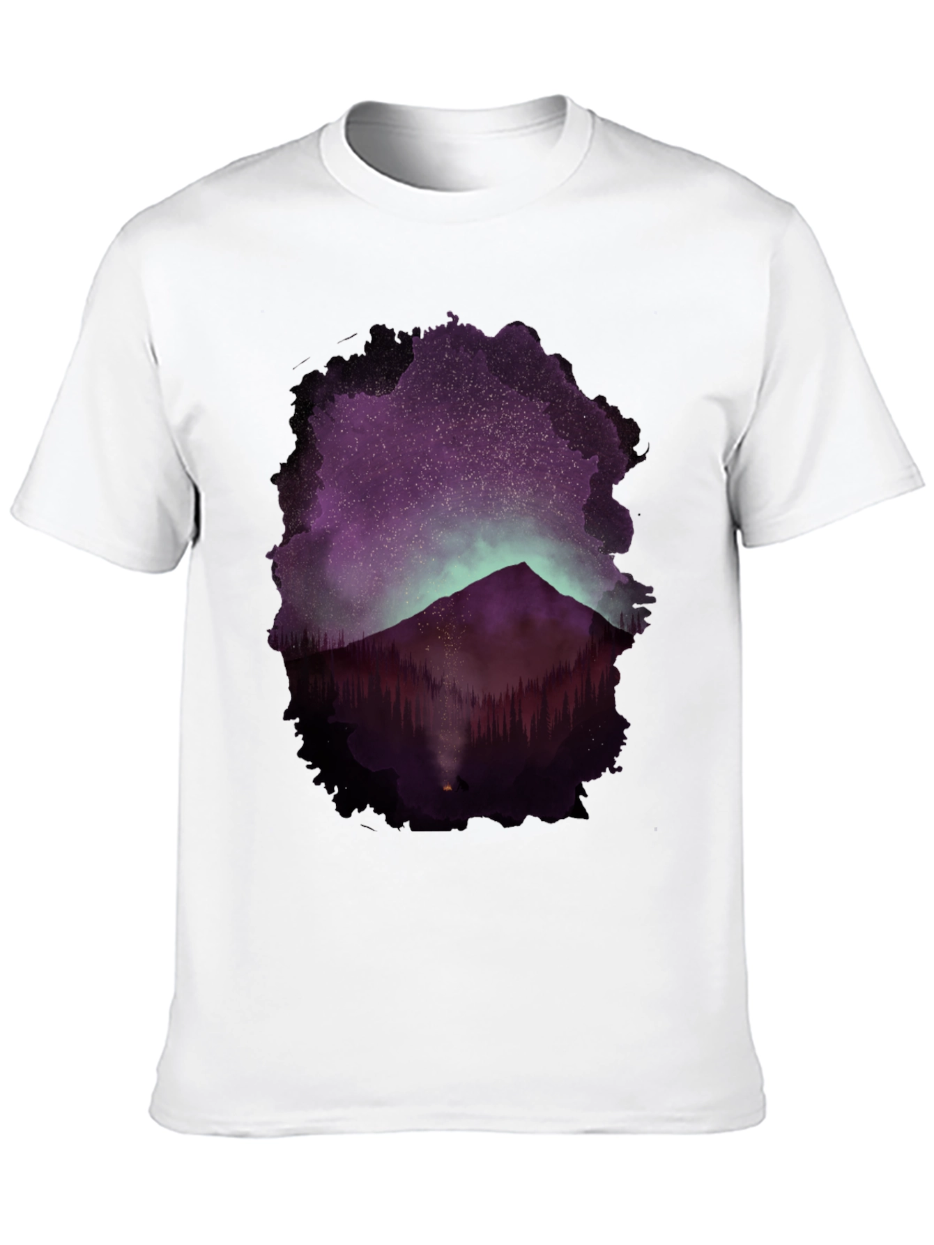 Mountain Night Sky Graphic Tee