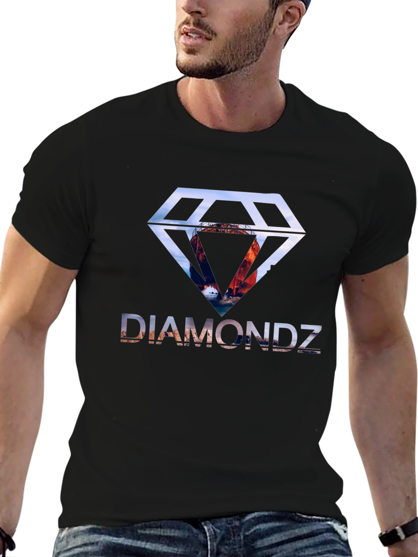 Diamondz Black T-Shirt