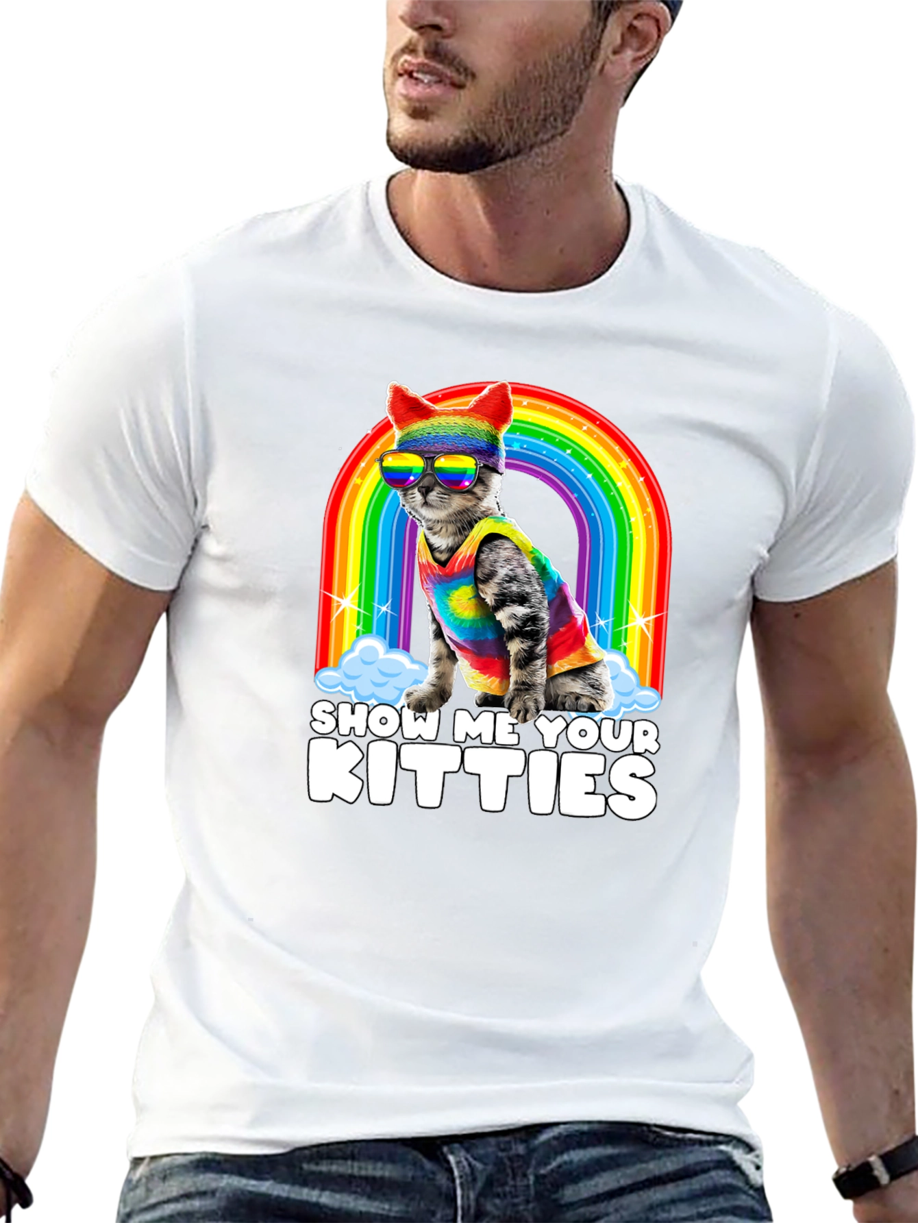 Show Me Your Kitties Pride T-Shirt
