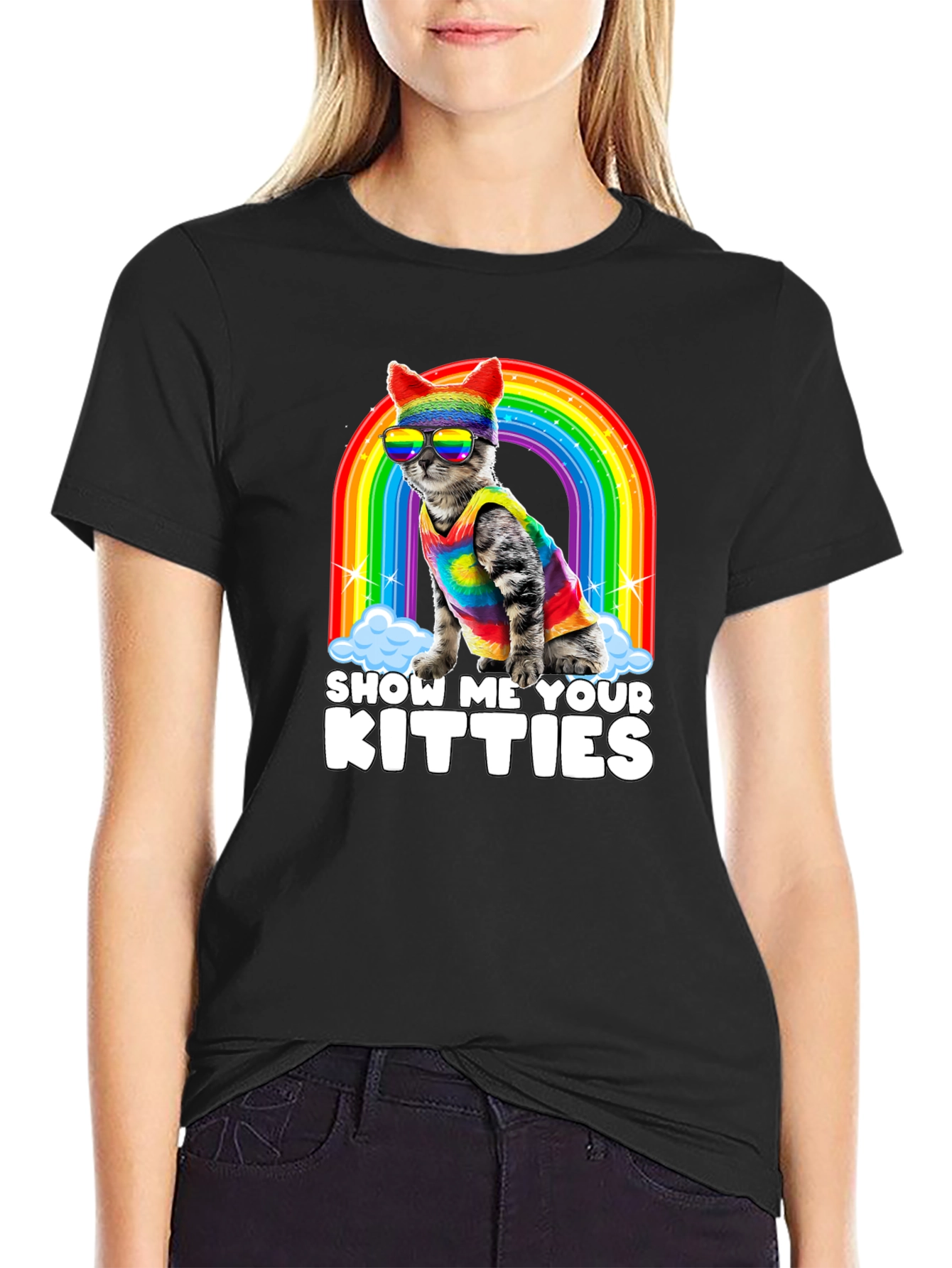 Show Me Your Kitties Pride T-Shirt