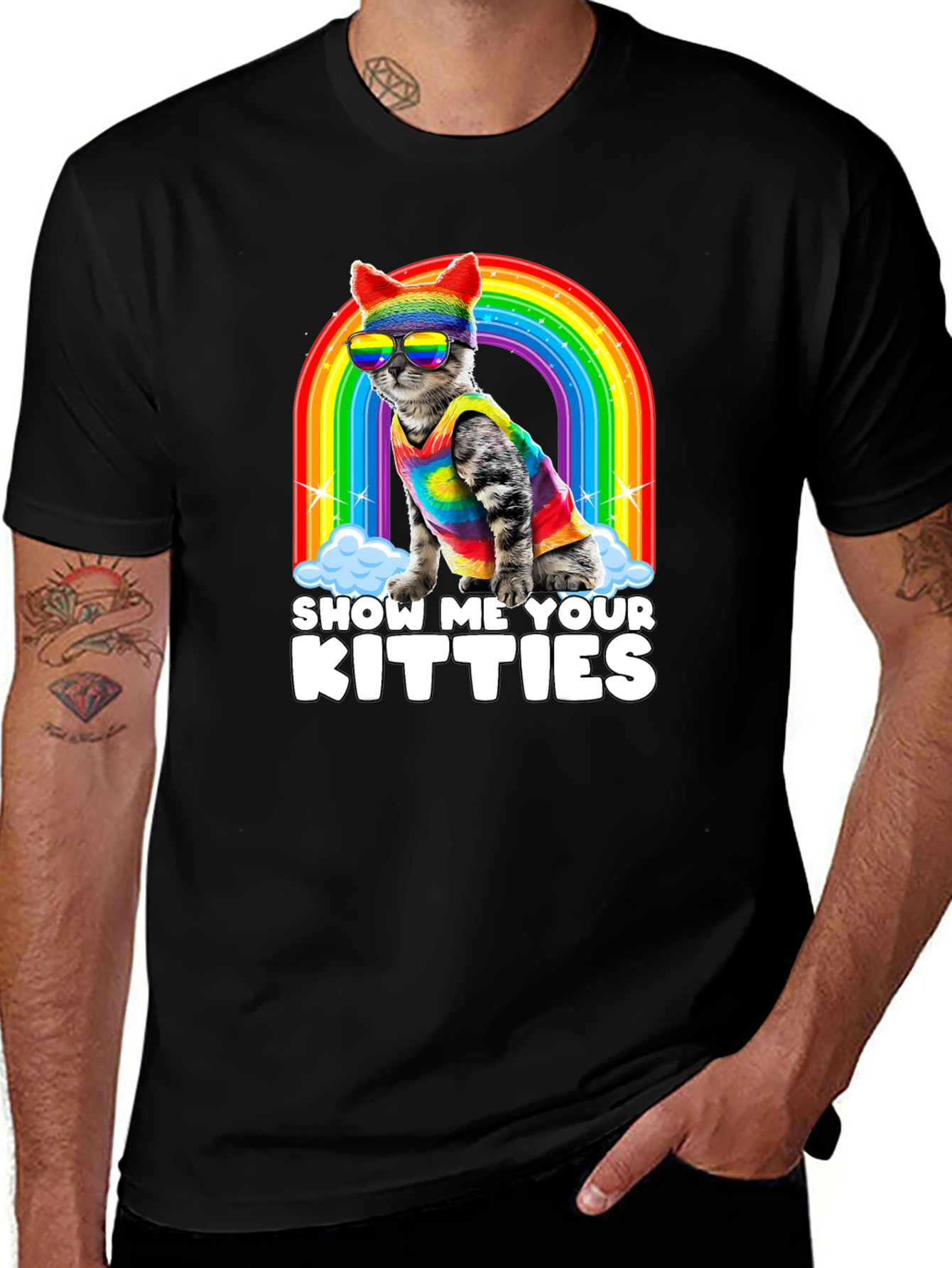 Show Me Your Kitties Pride T-Shirt