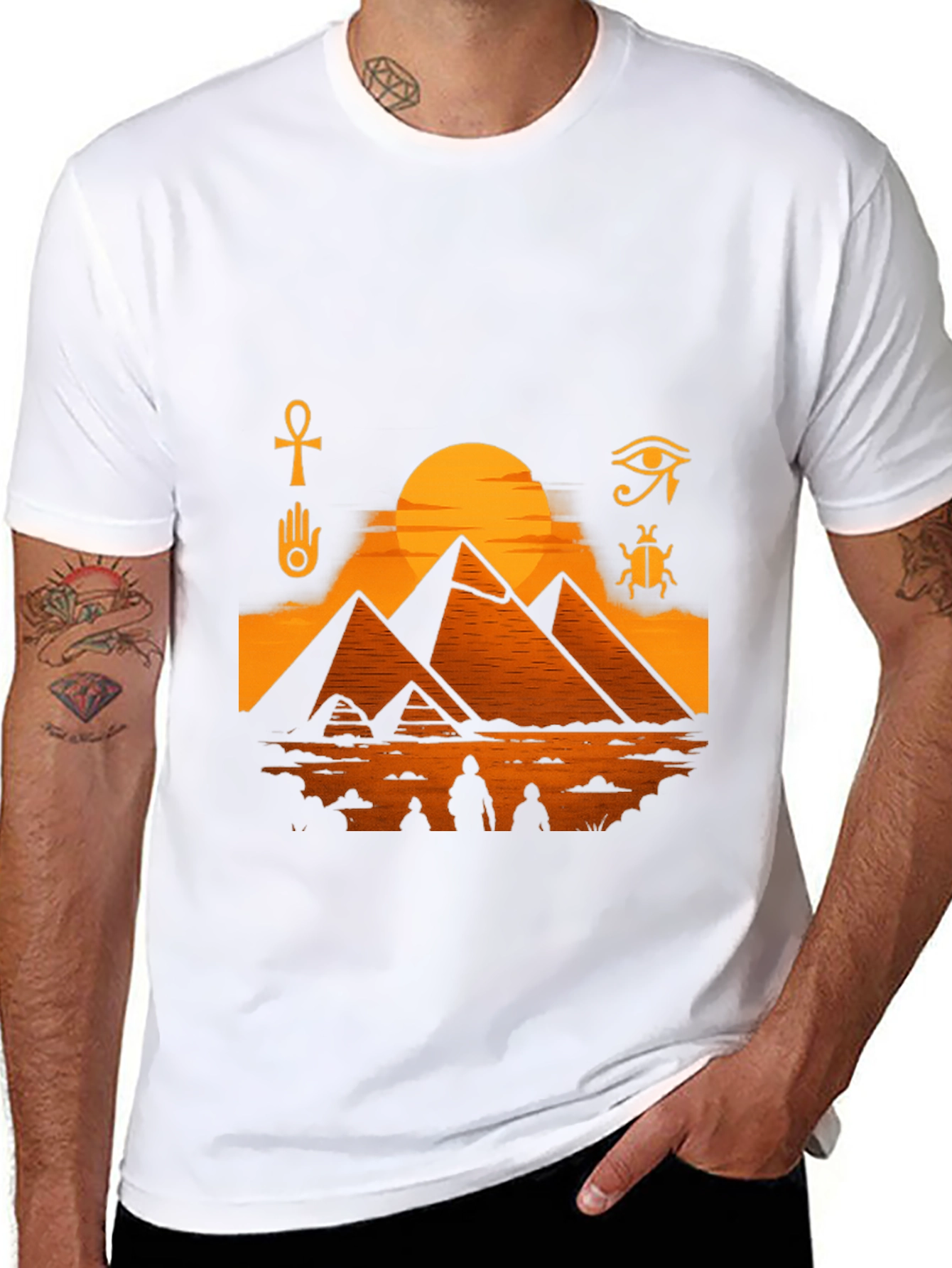 Egyptian Pyramids Graphic T-Shirt