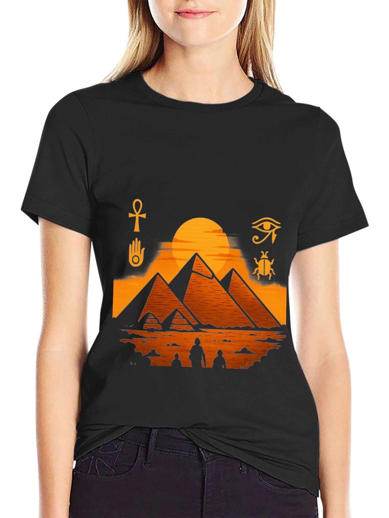 Egyptian Pyramids Graphic T-Shirt