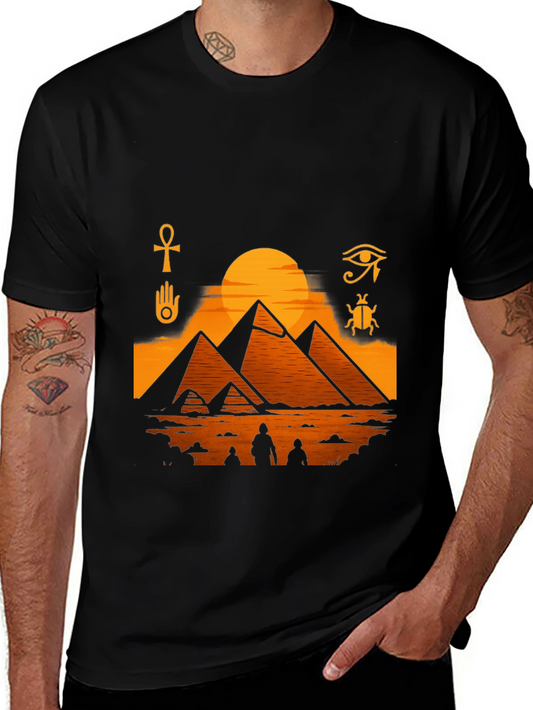 Egyptian Pyramids Graphic T-Shirt