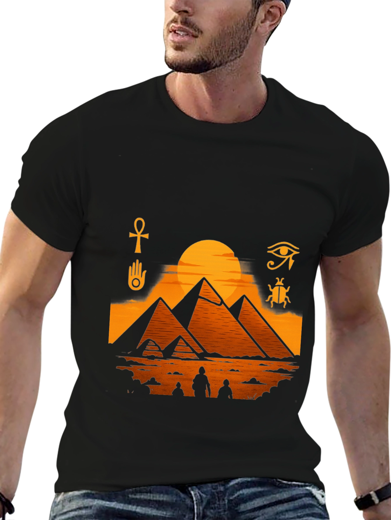 Egyptian Pyramids Graphic T-Shirt