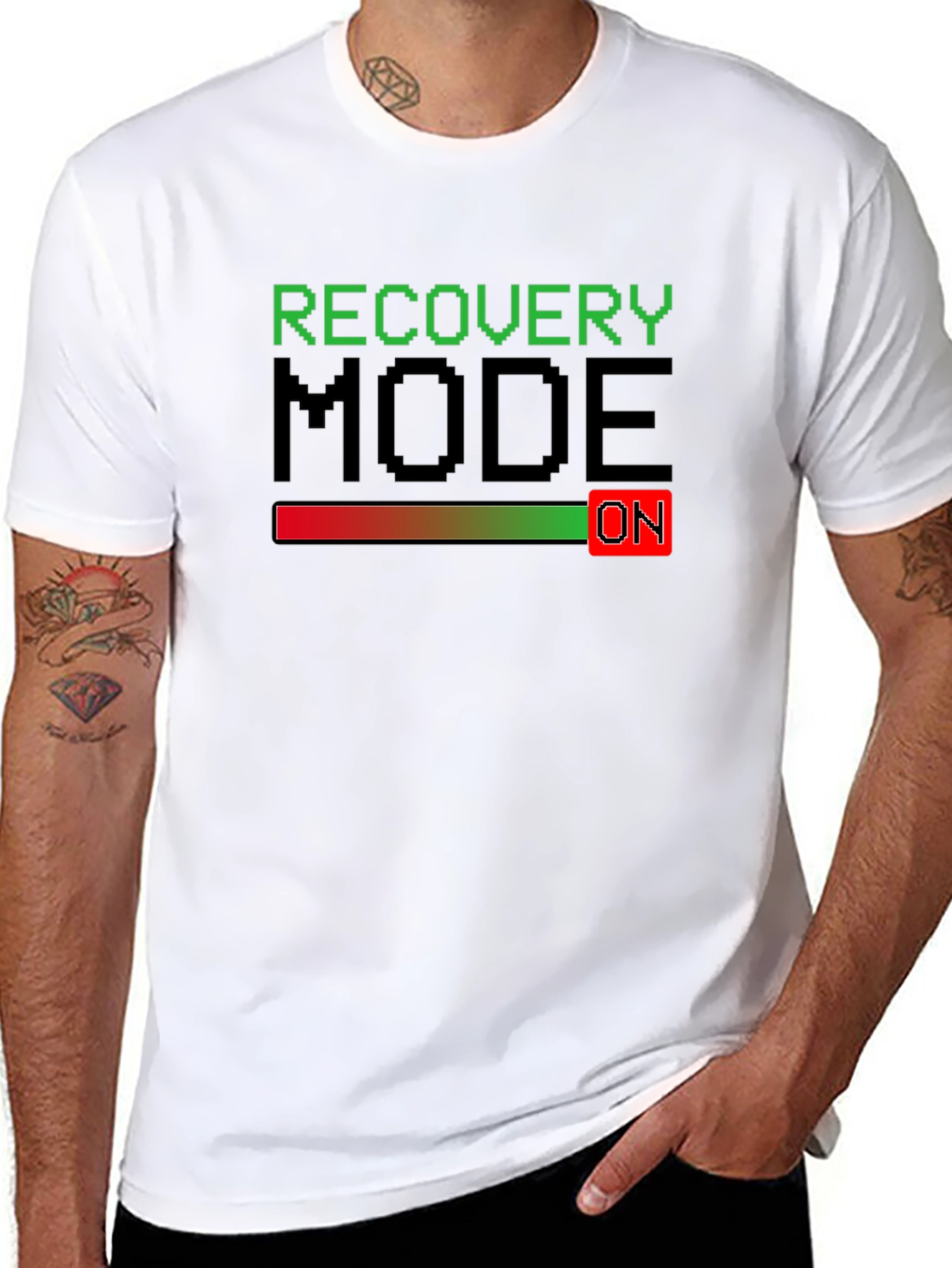 Recovery Mode ON Pixel Art Graphic T-Shirt