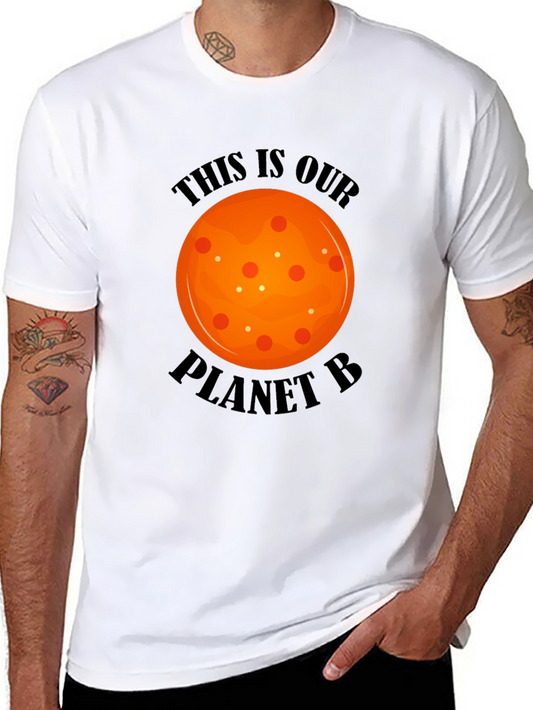 Planet B Graphic T-Shirt - Black Cotton Tee