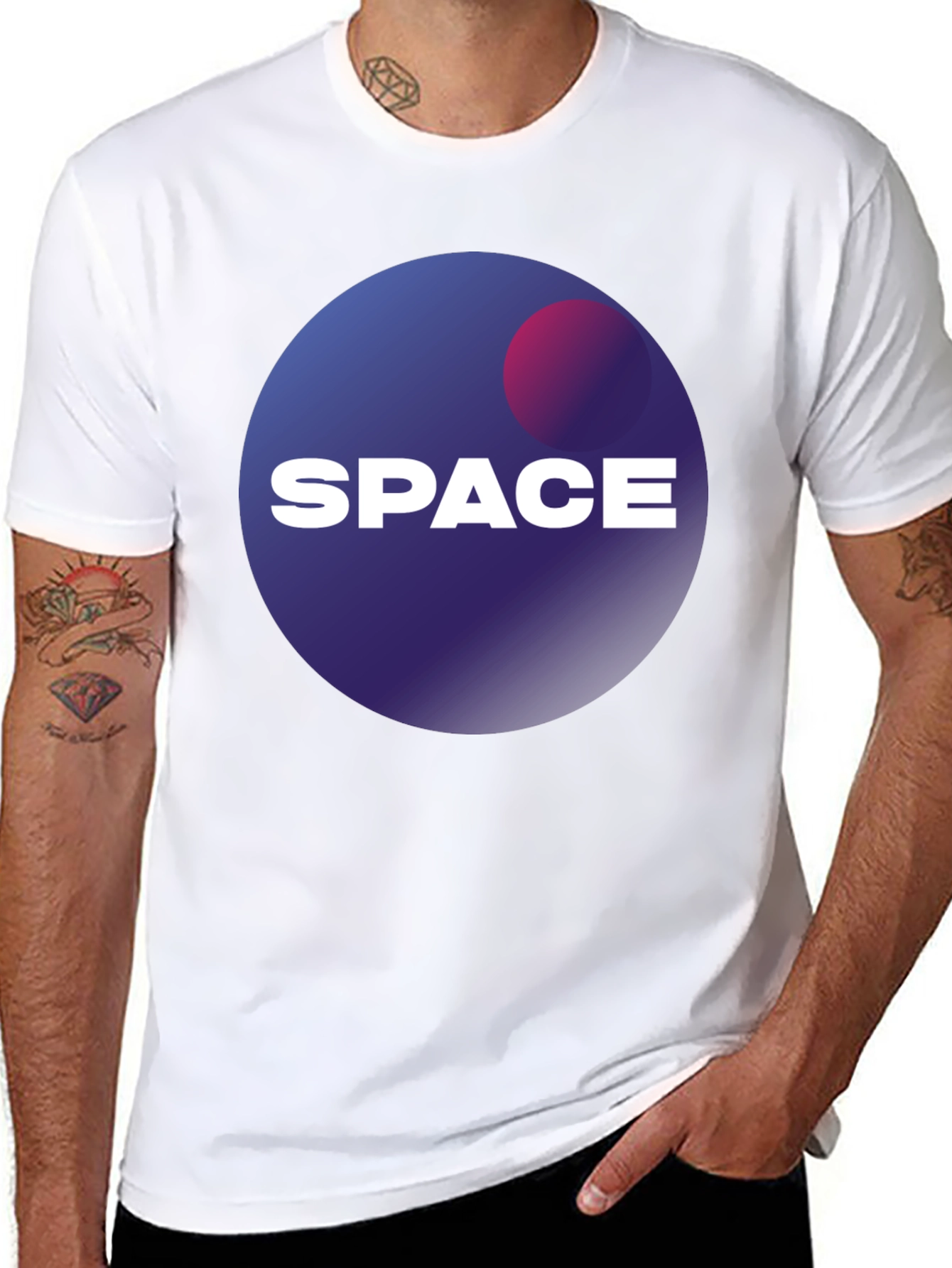 Space Graphic T-Shirt - Galaxy Design