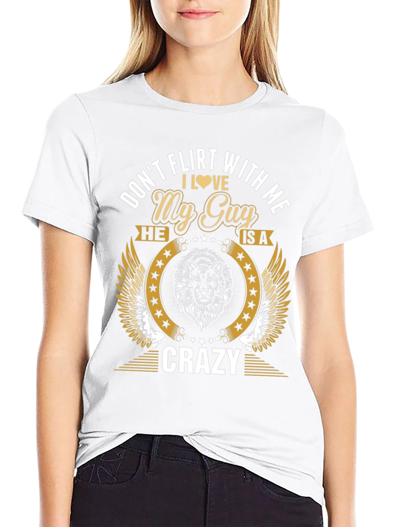 Dont Flirt T-Shirt - My Guy Is Crazy Tee