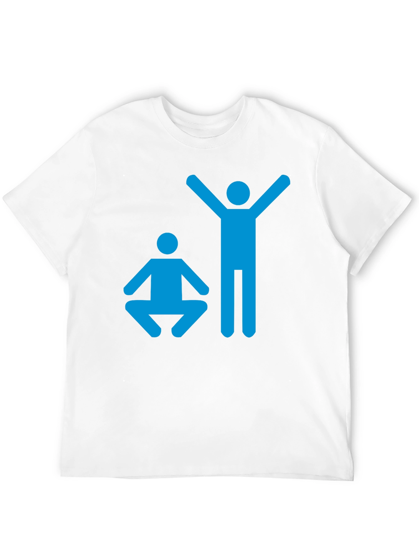 Yoga Pose Graphic T-Shirt - Black Cotton Tee