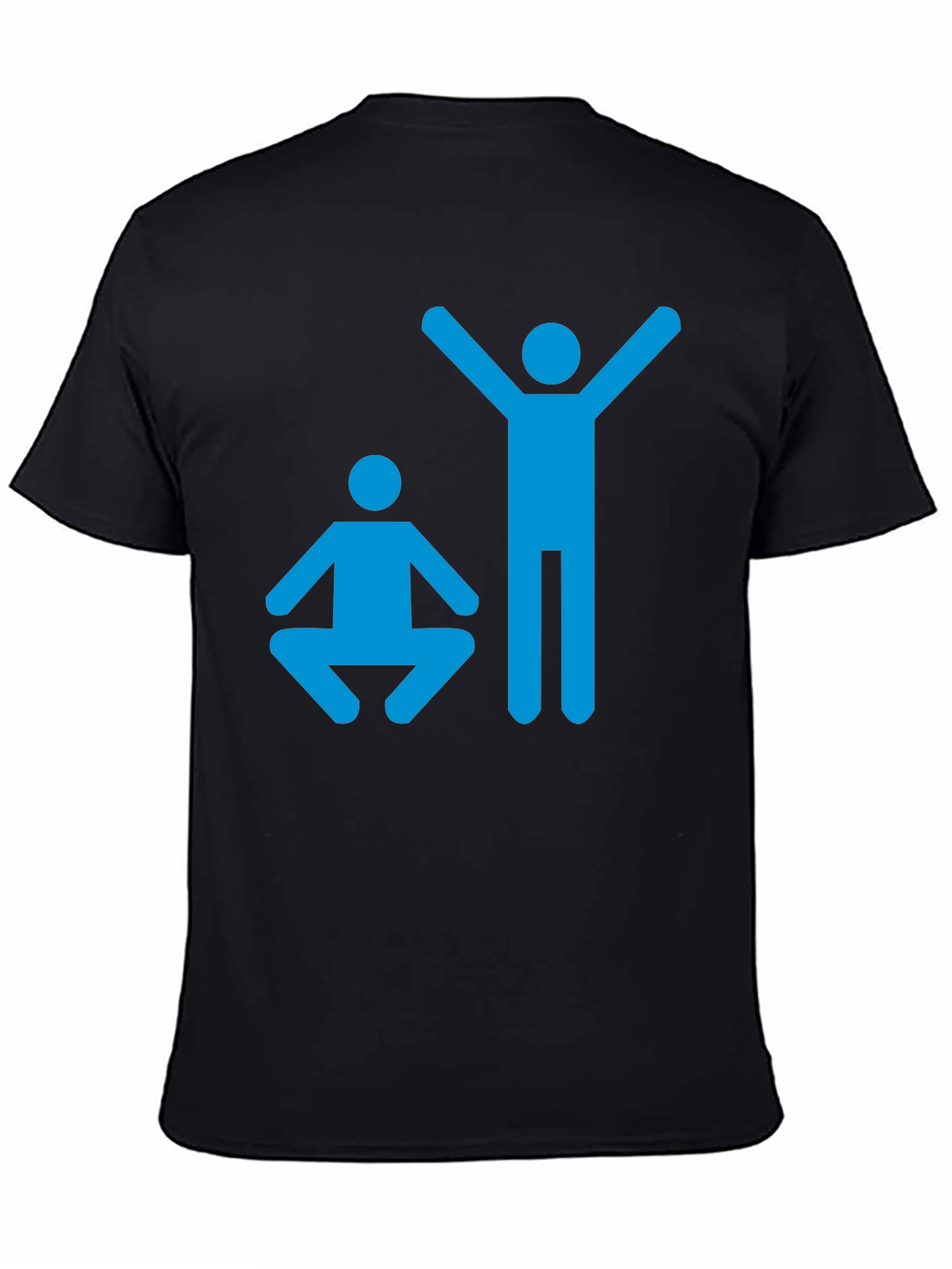 Yoga Pose Graphic T-Shirt - Black Cotton Tee