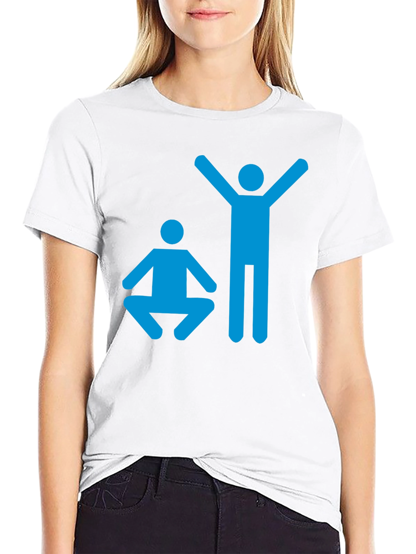 Yoga Pose Graphic T-Shirt - Black Cotton Tee