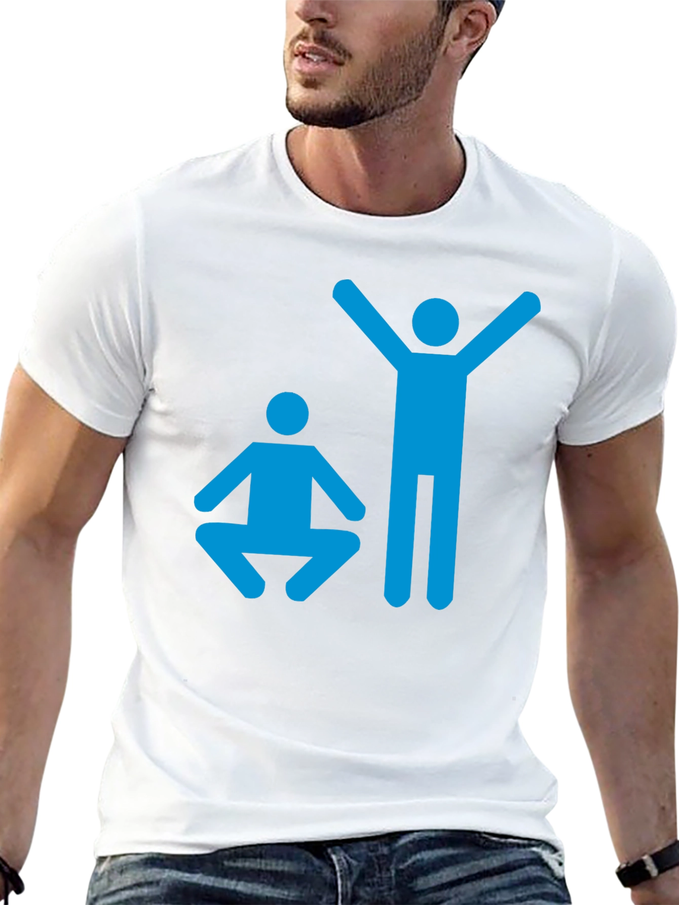 Yoga Pose Graphic T-Shirt - Black Cotton Tee