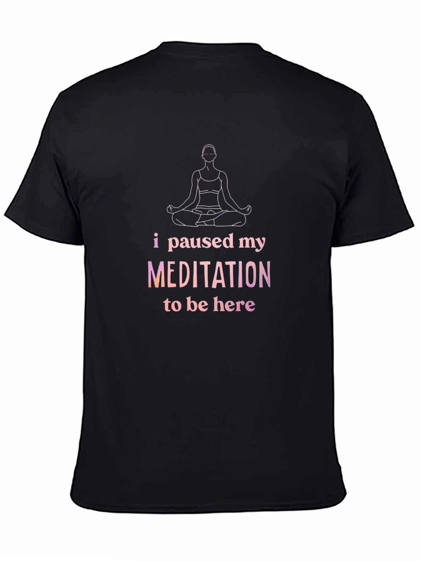 Meditation Pause T-Shirt - Relaxed Fit Cotton Tee