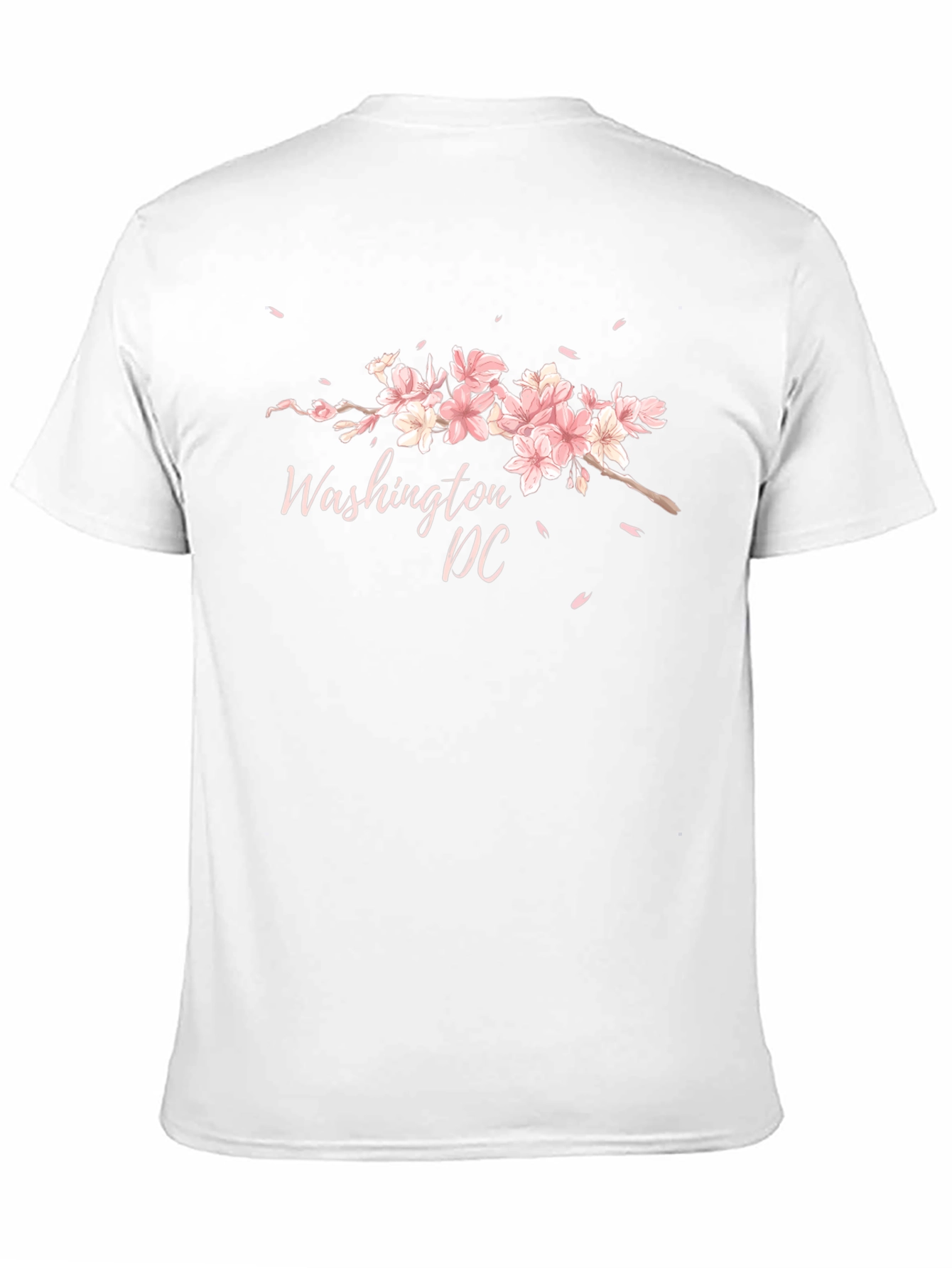 Washington DC Cherry Blossom Black T-Shirt