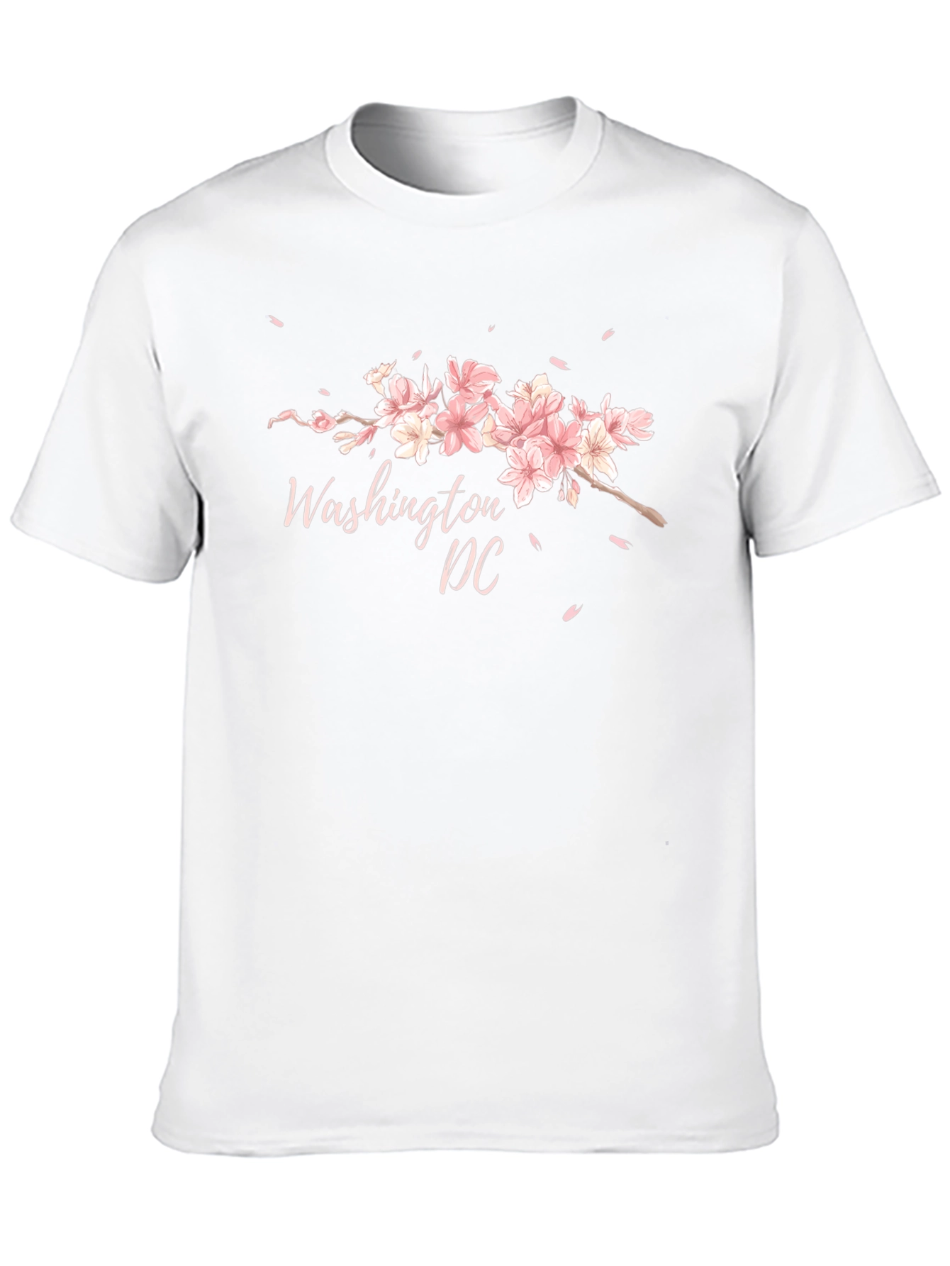 Washington DC Cherry Blossom Black T-Shirt