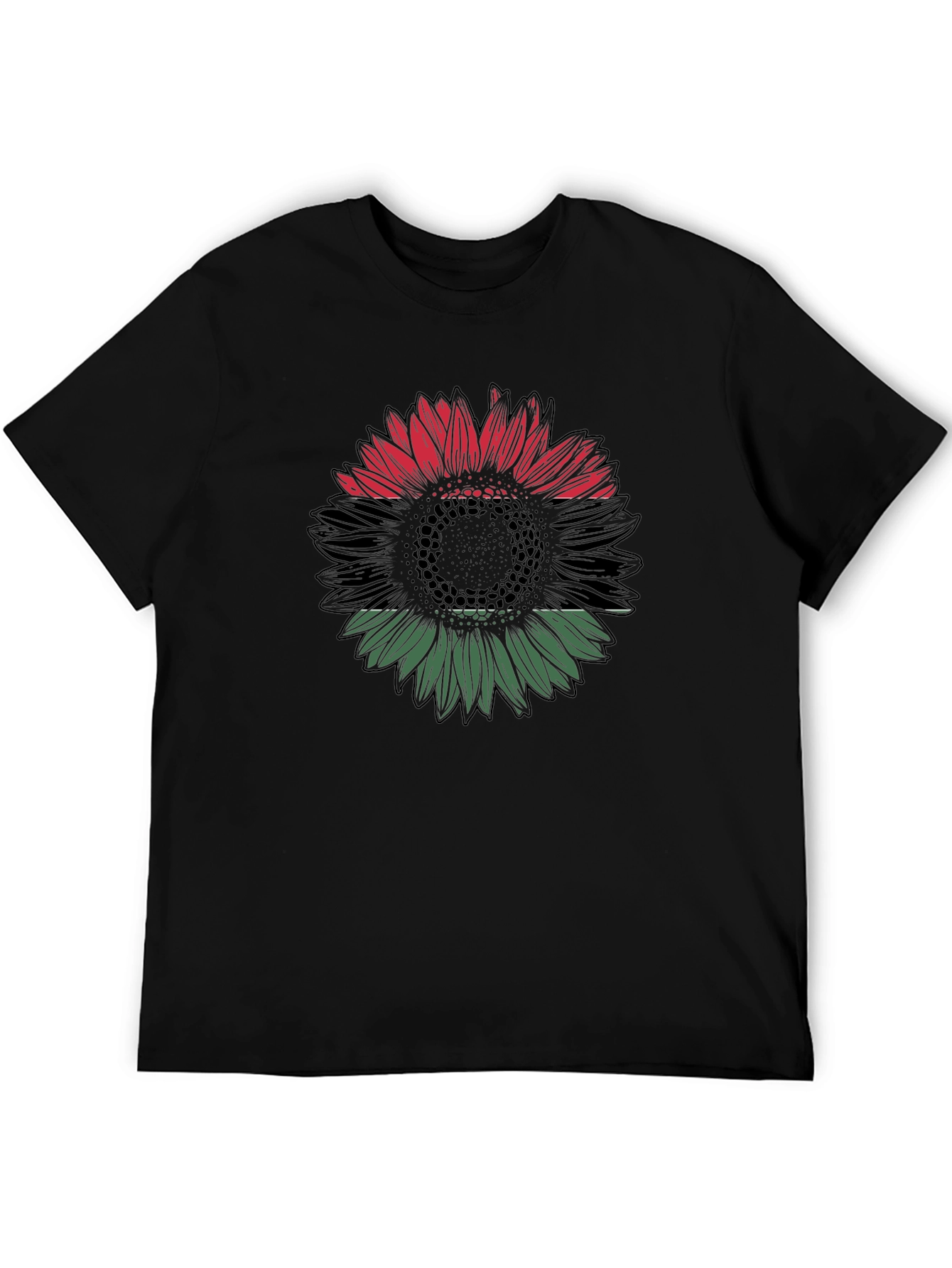 Pan-African Flag Sunflower Graphic Tee