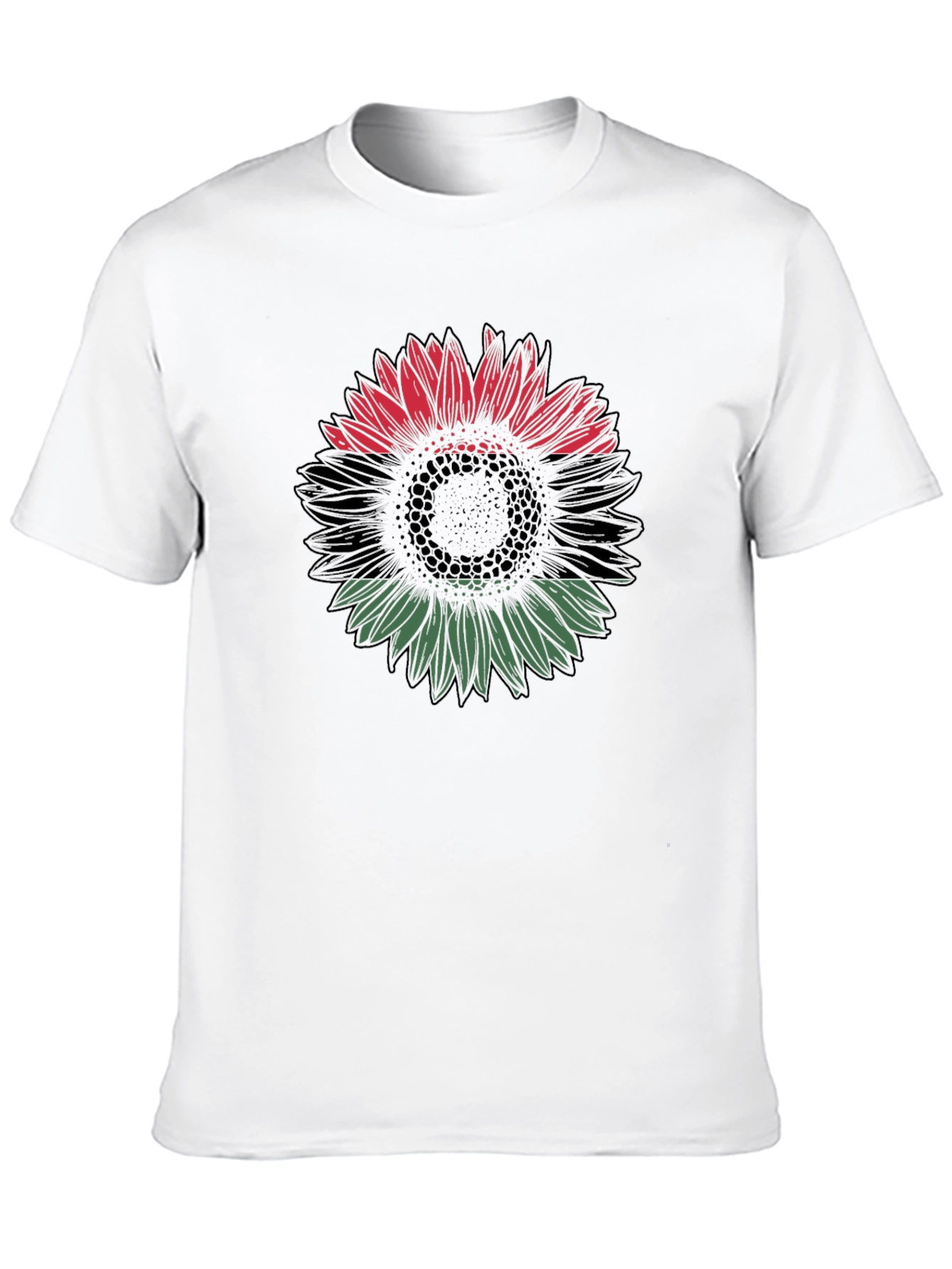 Pan-African Flag Sunflower Graphic Tee