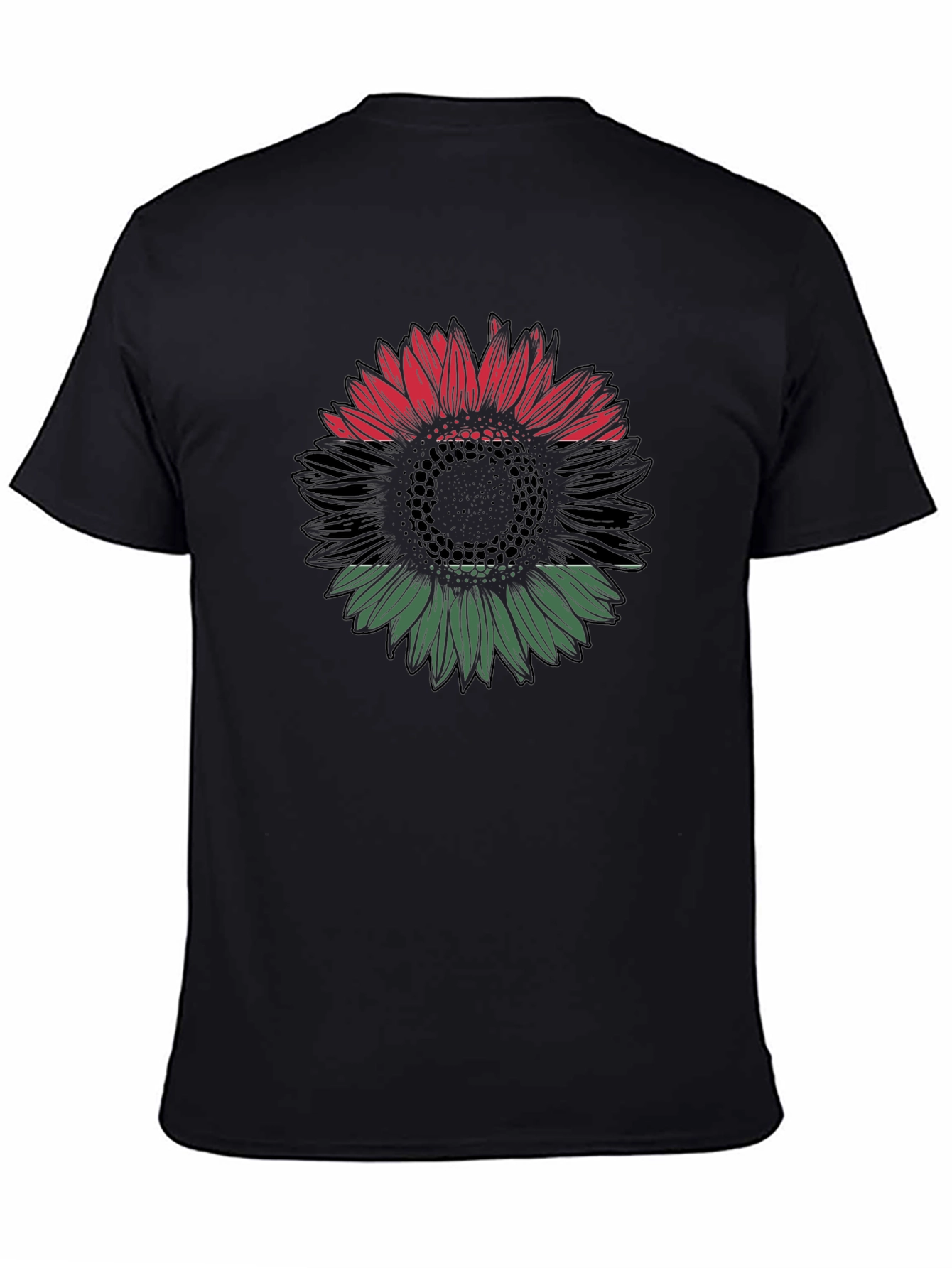 Pan-African Flag Sunflower Graphic Tee