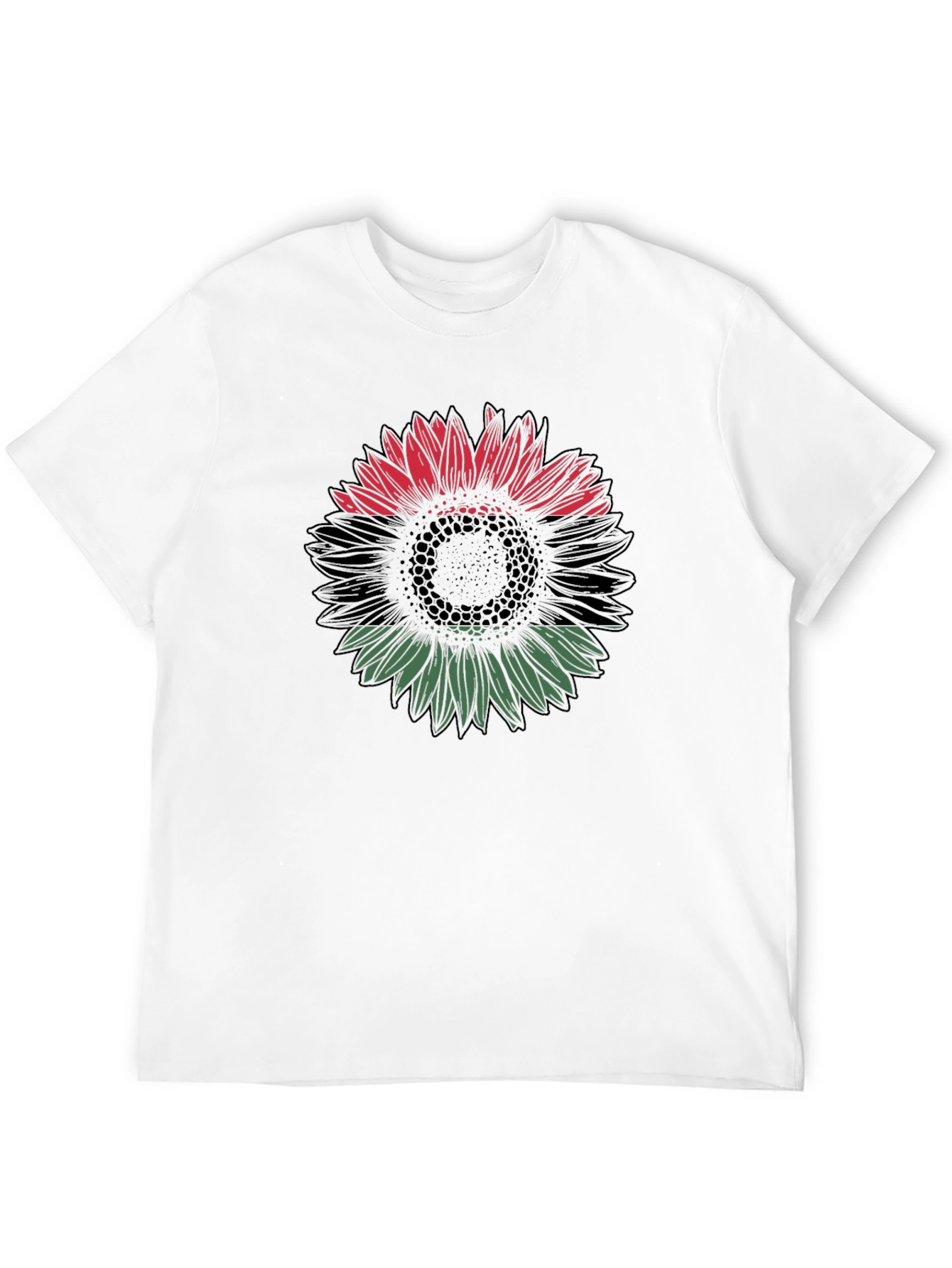 Pan-African Flag Sunflower Graphic Tee