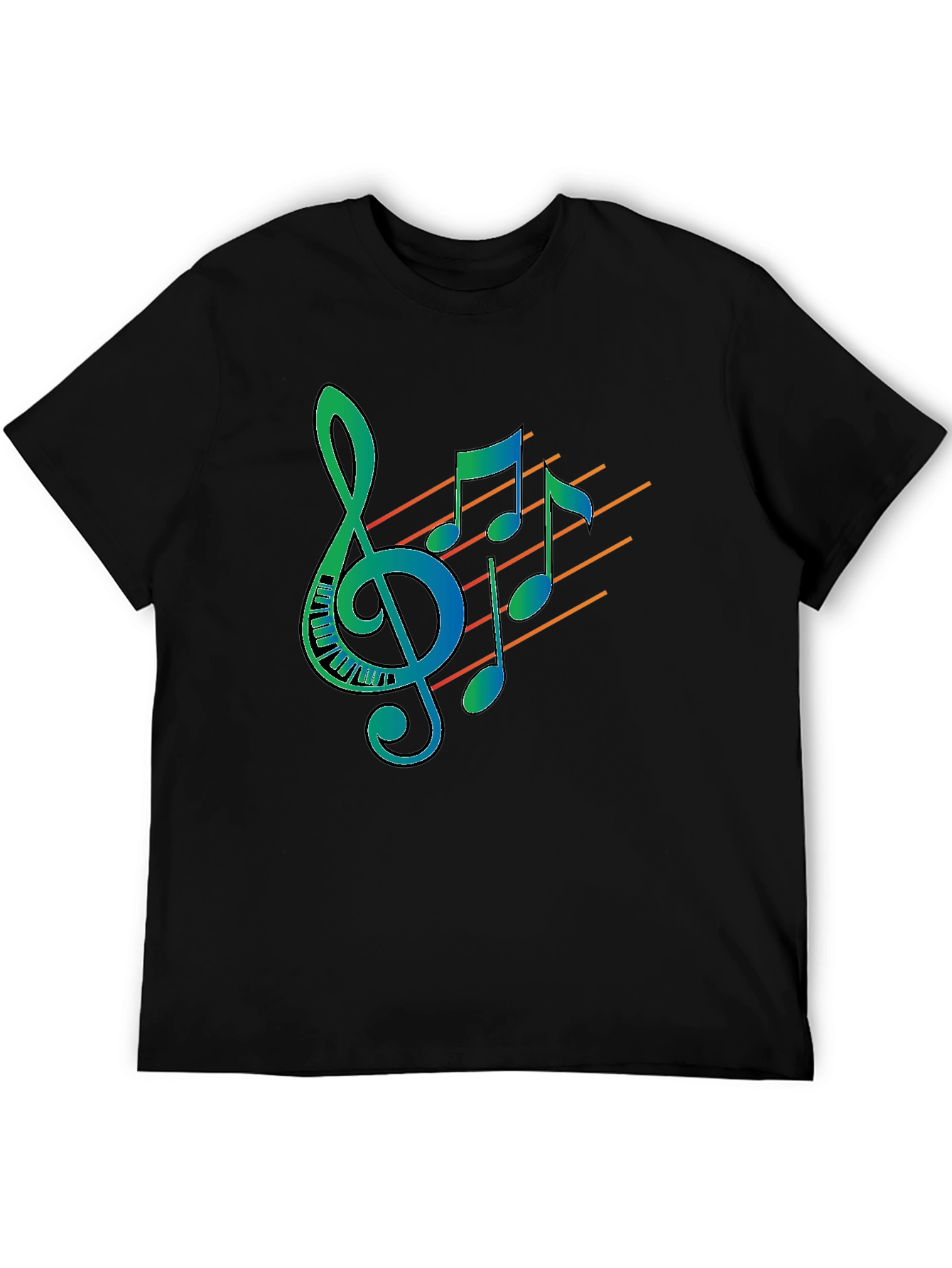 Music Notes Graphic T-Shirt