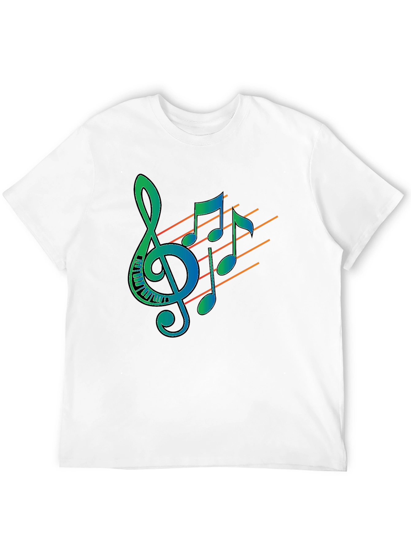 Music Notes Graphic T-Shirt