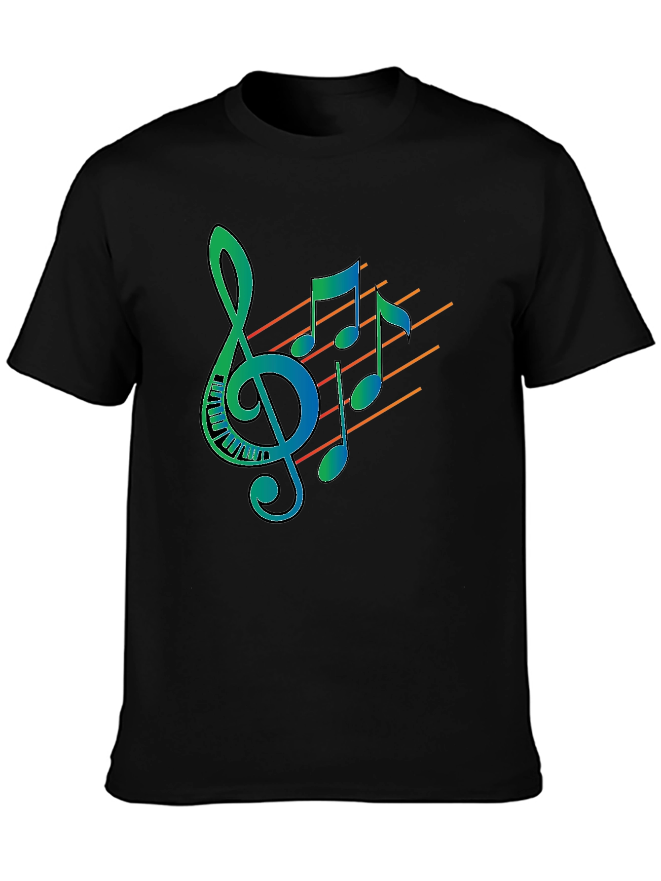 Music Notes Graphic T-Shirt