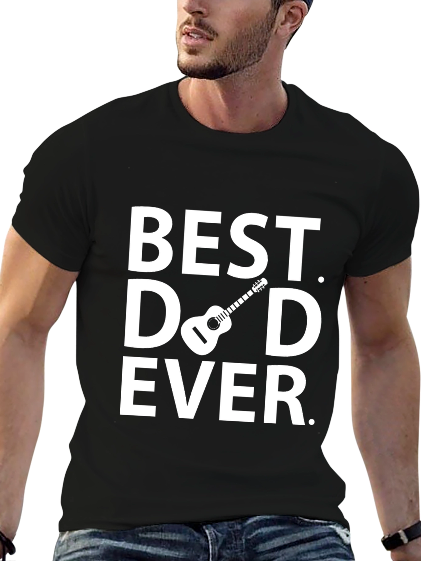 Best Dad Ever Guitar T-Shirt