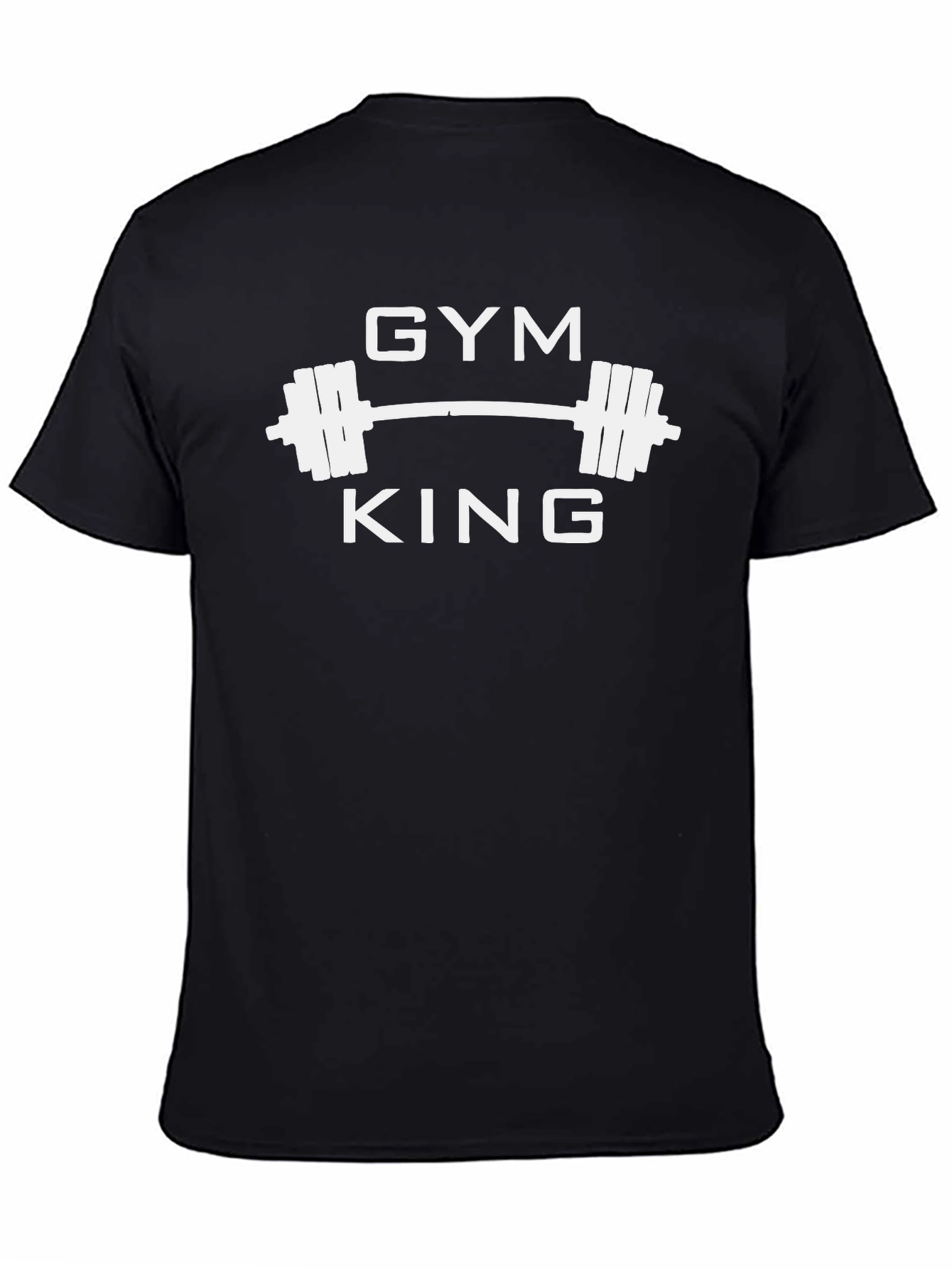 Gym King Black T-Shirt | Weightlifting Apparel