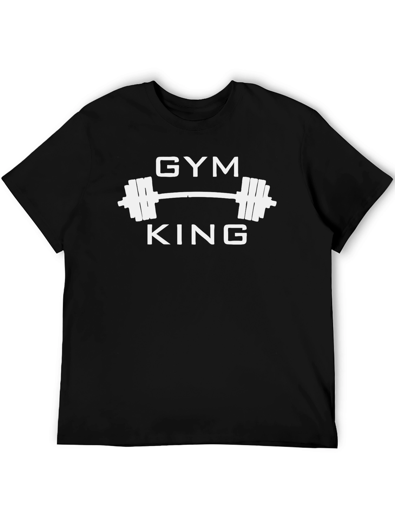 Gym King Black T-Shirt | Weightlifting Apparel