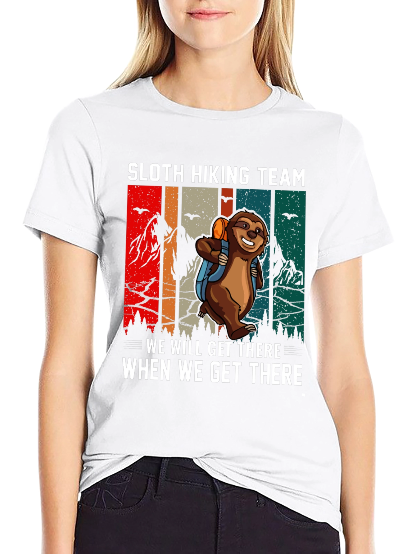 Sloth Hiking Team T-Shirt - We Will Get There