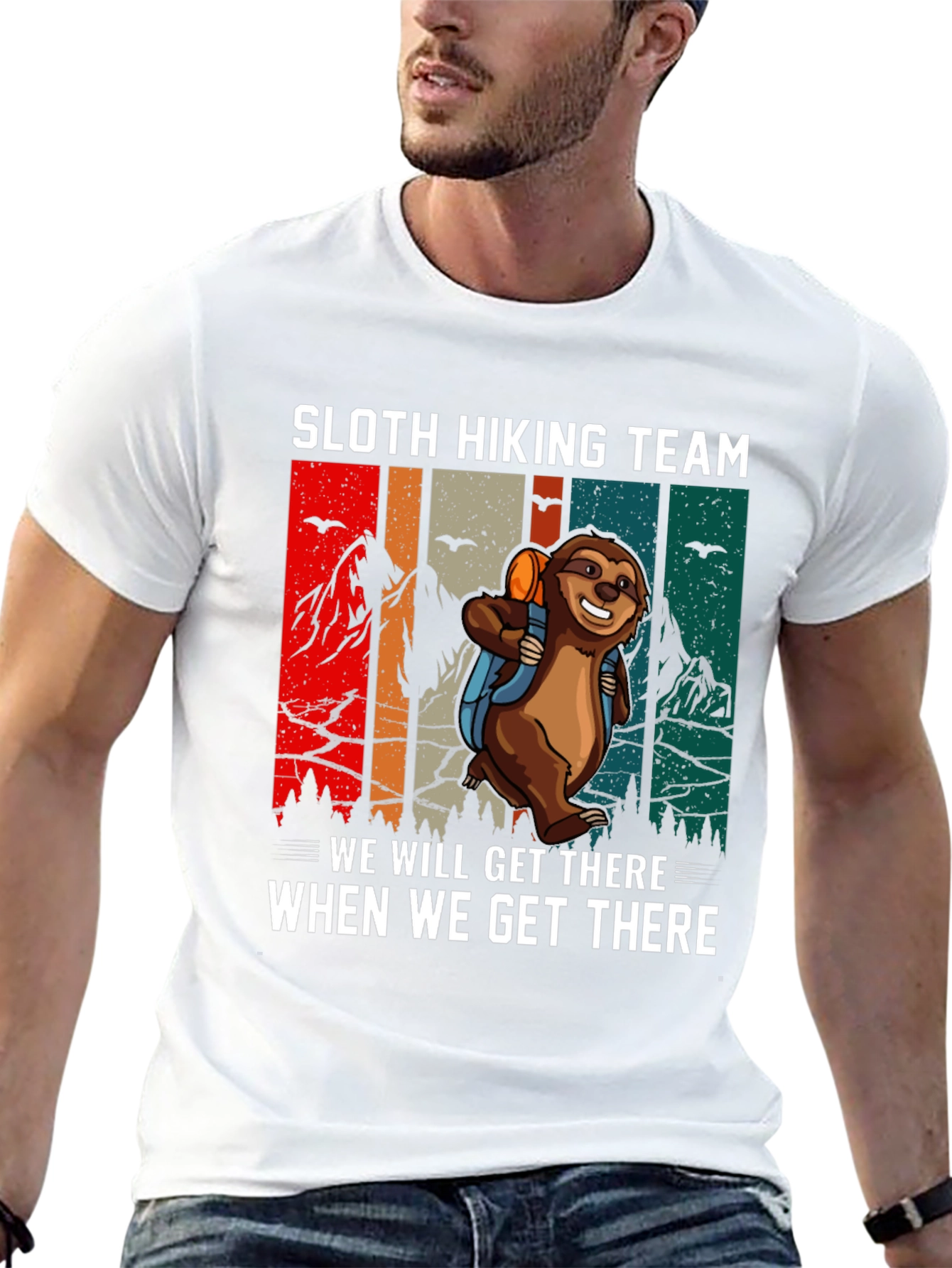 Sloth Hiking Team T-Shirt - We Will Get There