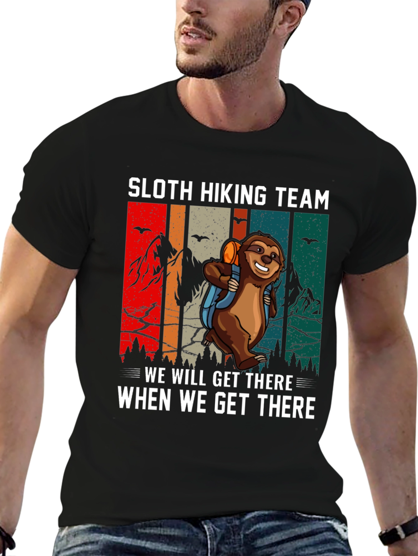 Sloth Hiking Team T-Shirt - We Will Get There