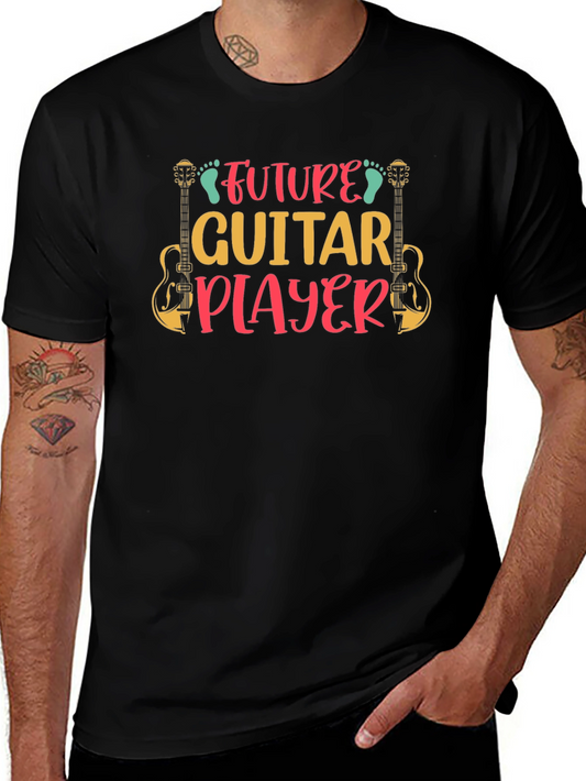 Future Guitar Player Black T-Shirt