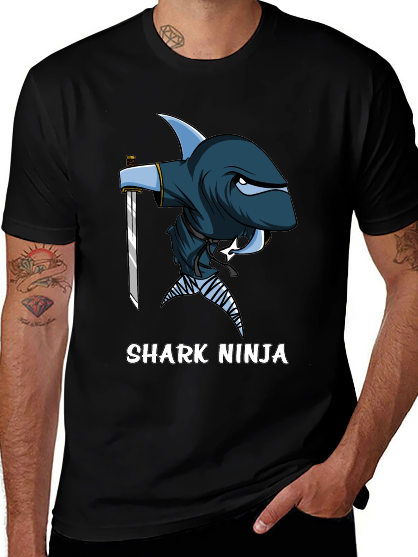 Shark Ninja T-Shirt - Unique Graphic Tee