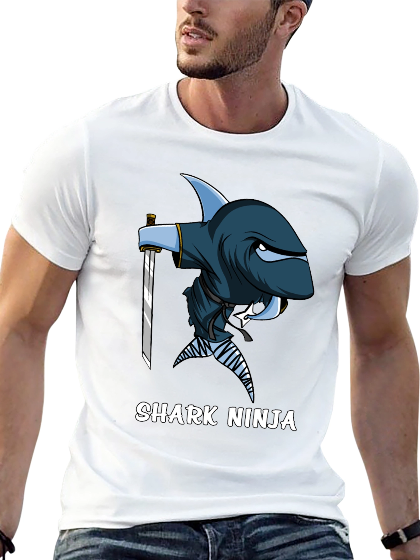 Shark Ninja T-Shirt - Unique Graphic Tee