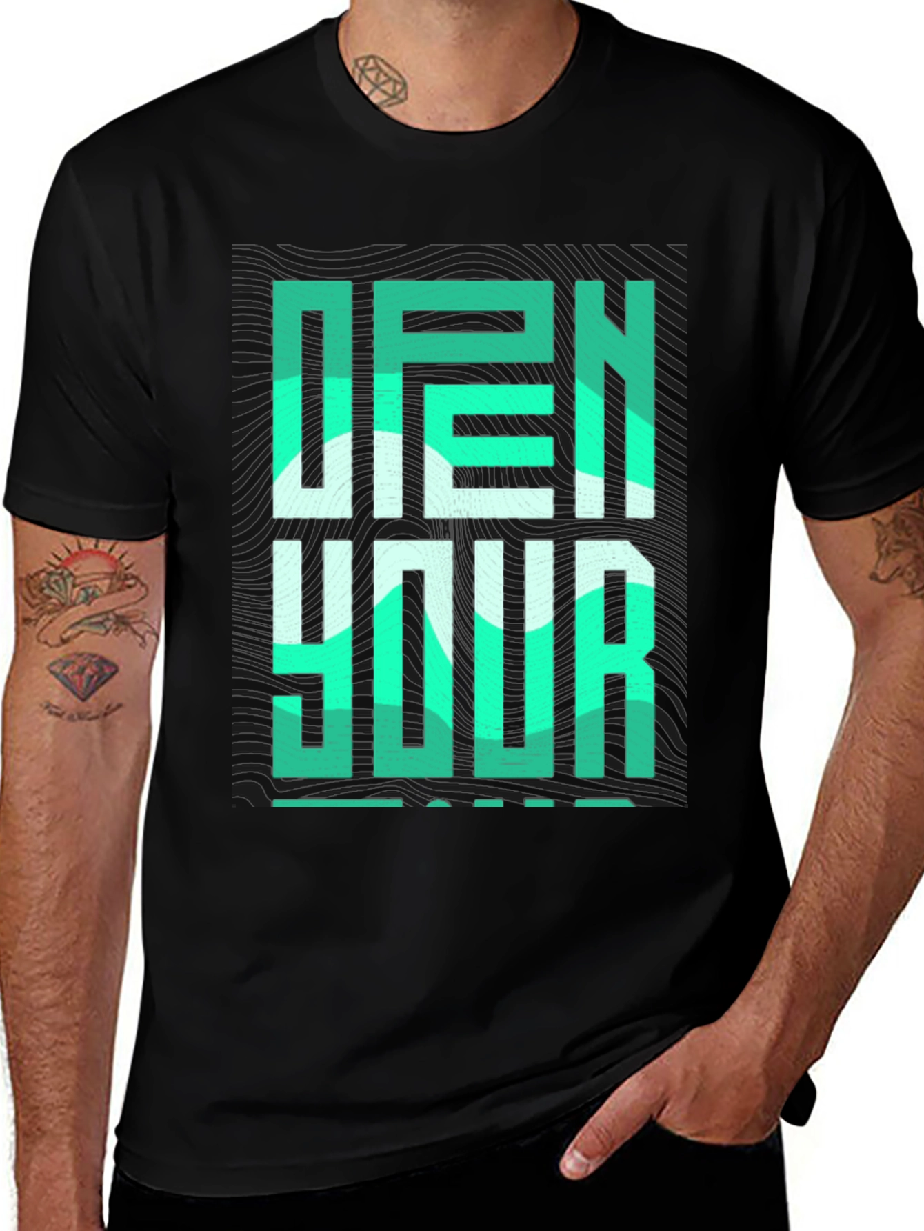 Open Your Mind T-Shirt - Bold Graphic Tee