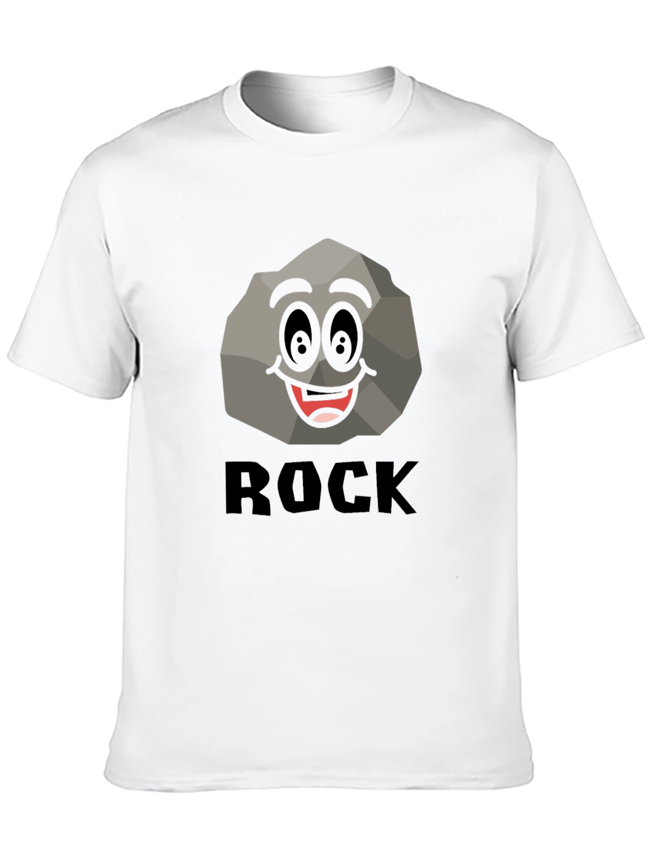 Funny Rock Graphic T-Shirt - Black Cotton Tee