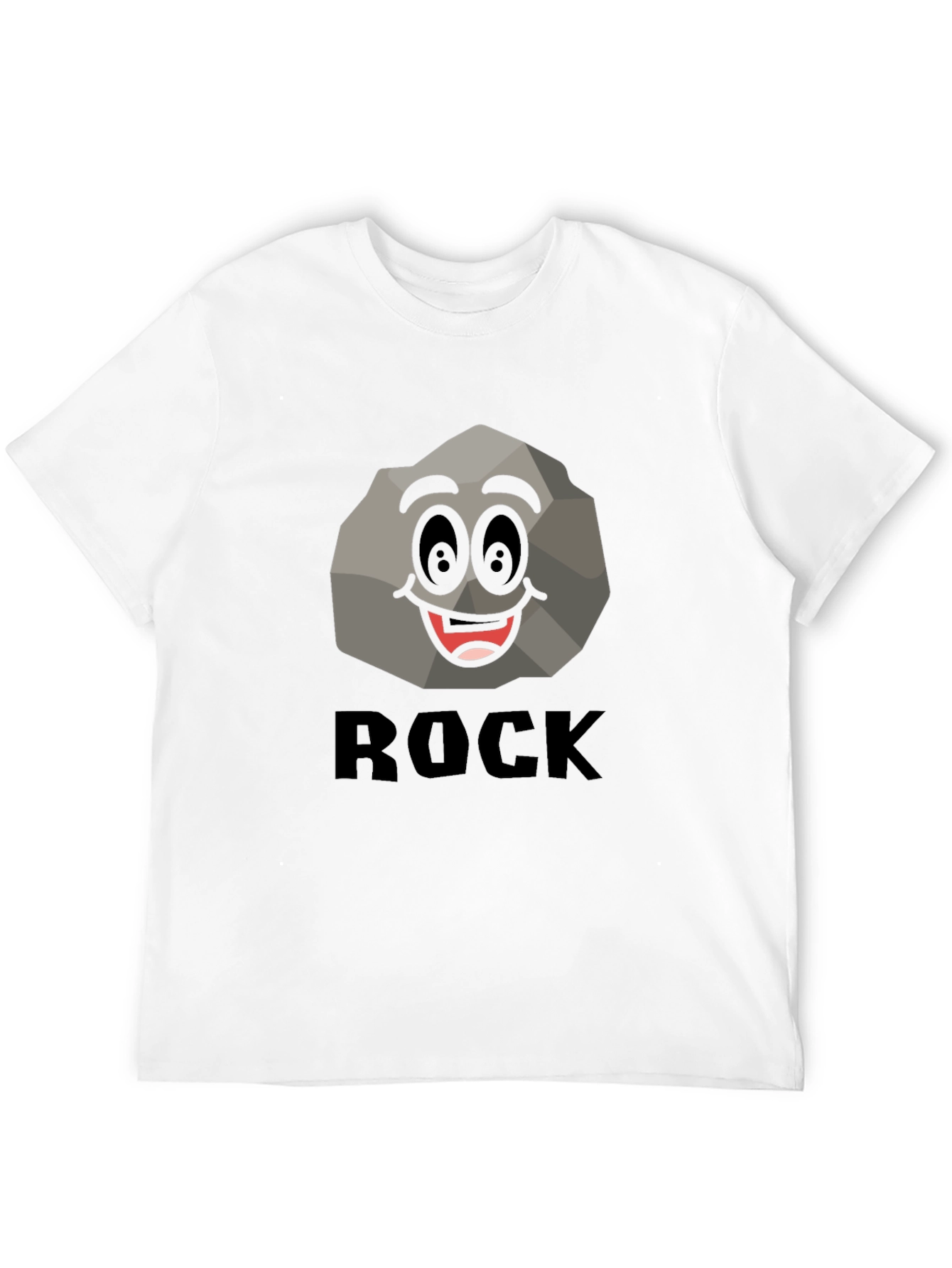 Funny Rock Graphic T-Shirt - Black Cotton Tee